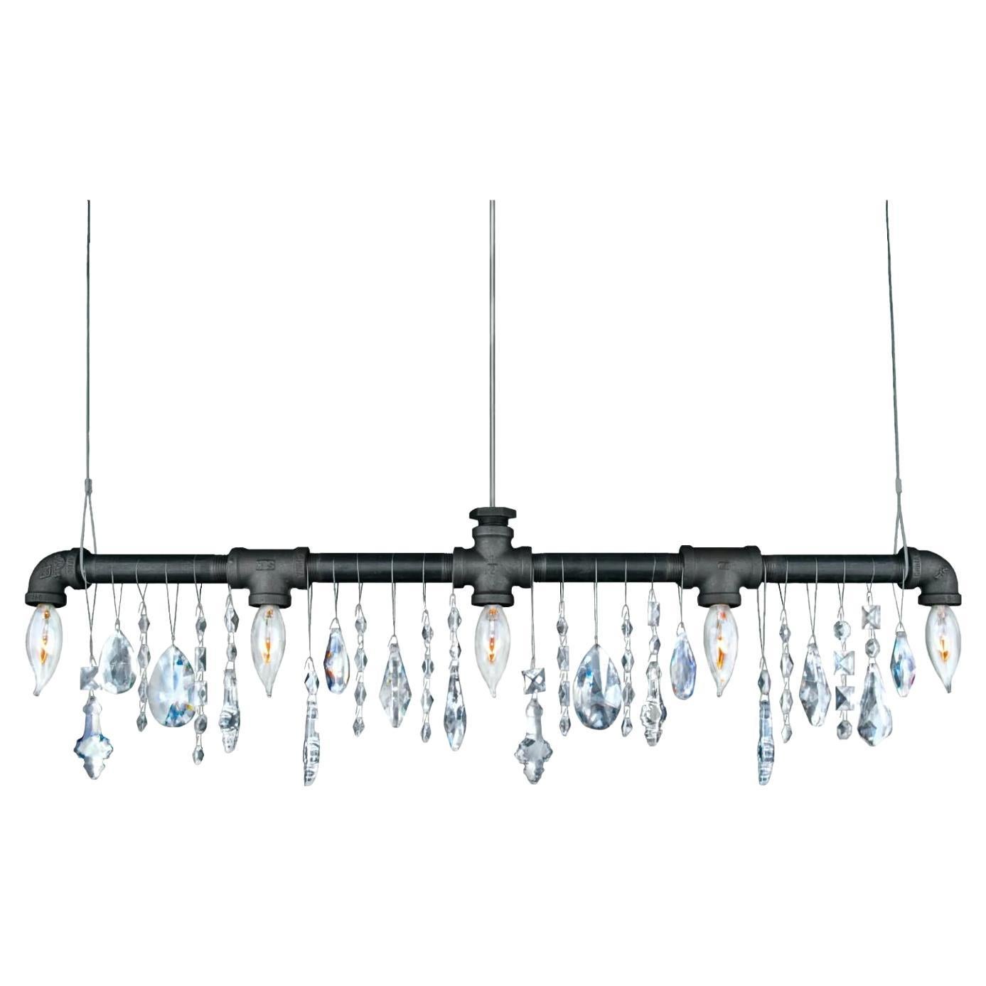 Tribeca Bar Chandelier Linear Suspension 29 by Michael McHale For Sale