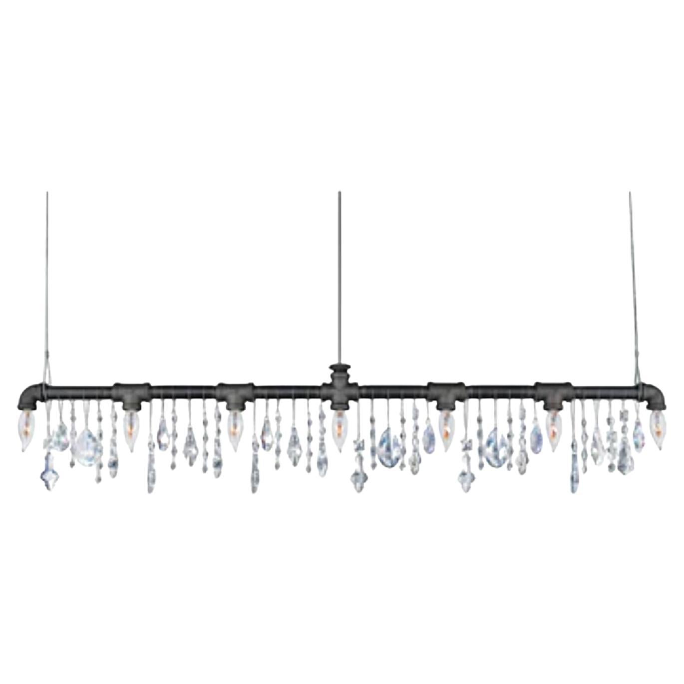 Tribeca Bar Chandelier Linear Suspension 42 by Michael McHale