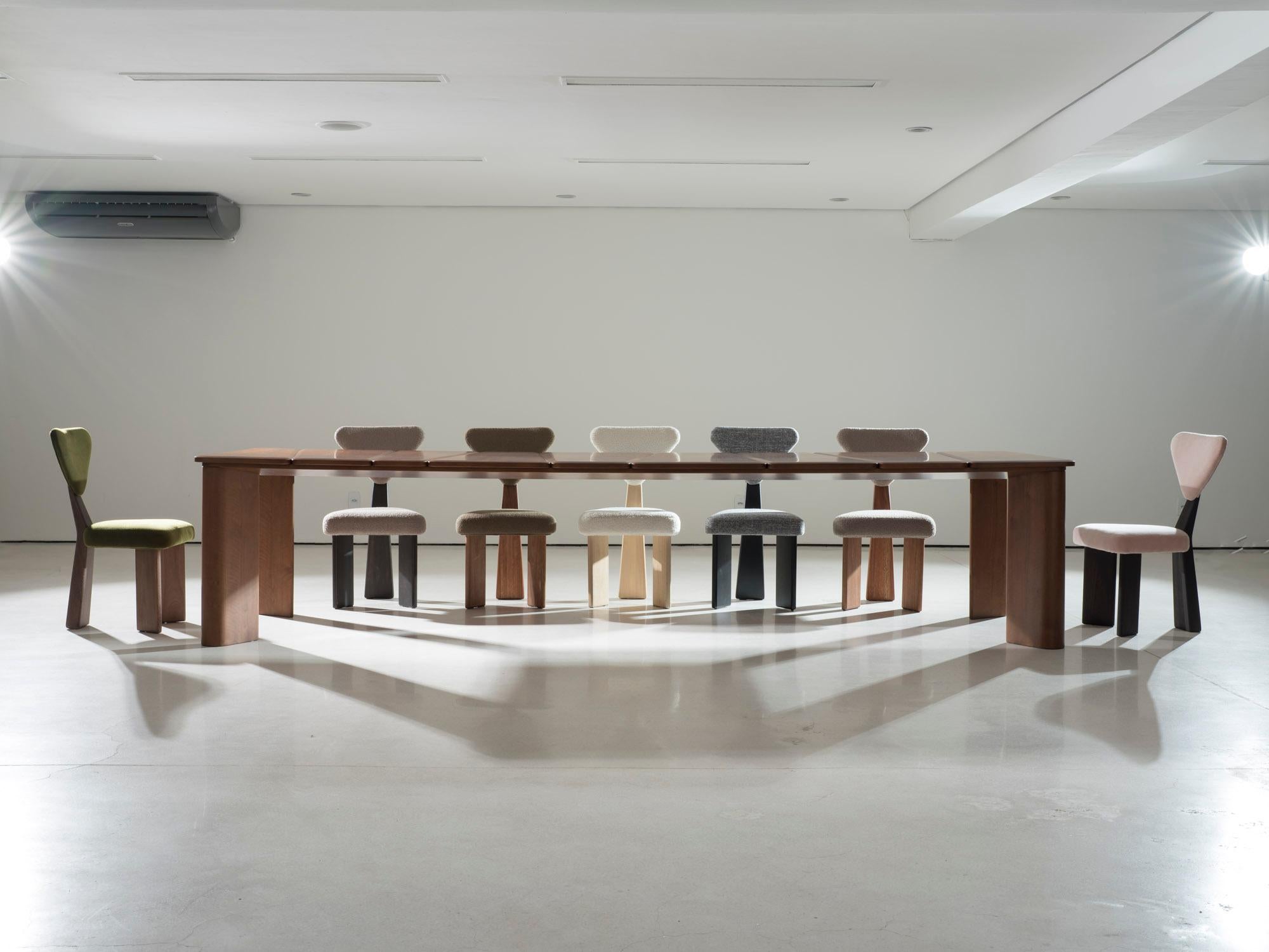 Bois Table de salle à manger Tribeca par Giacomo Tomazzi Studio en vente
