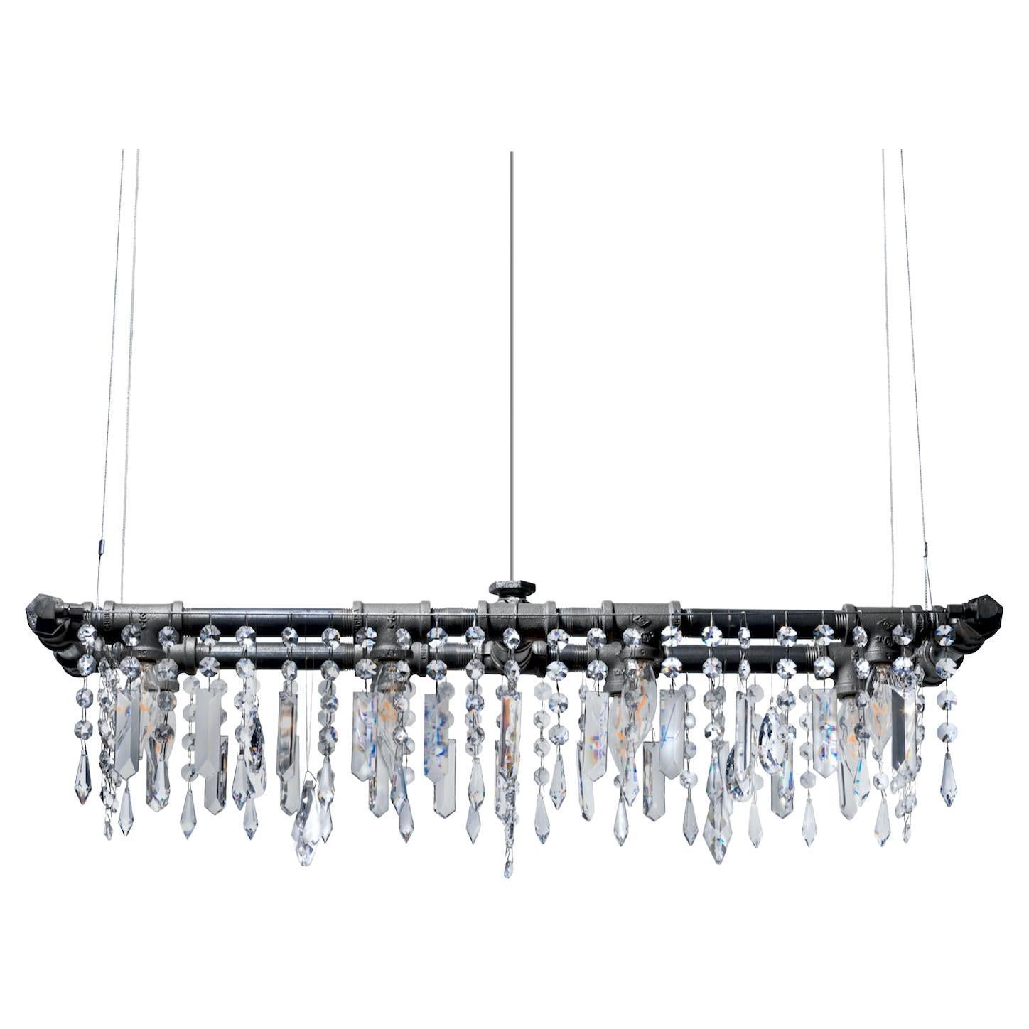 Tribeca Mini-Banqueting Chandelier, 8 Bulb, by Michael McHale For Sale