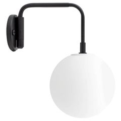 Tribeca Staple Wall Lamp, Black, and one TR Shiny Bulb