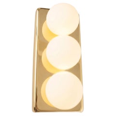 TRIBI wall sconce in brass, nickel or chrome - by Candas Design