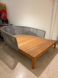 Tribù Mood Daybed by Studio Segers - Teak & Handgeflochtenes Tricord - Nur Struktur