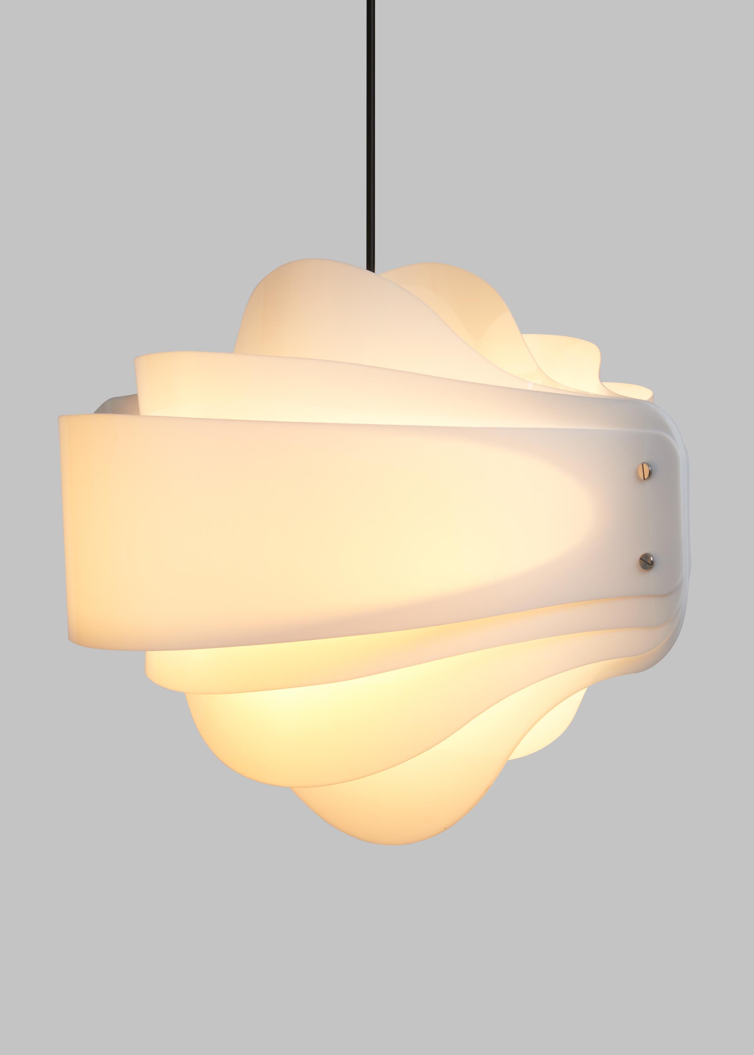 Europeo Lampada TRIBUTE, acrilico opalino in vendita