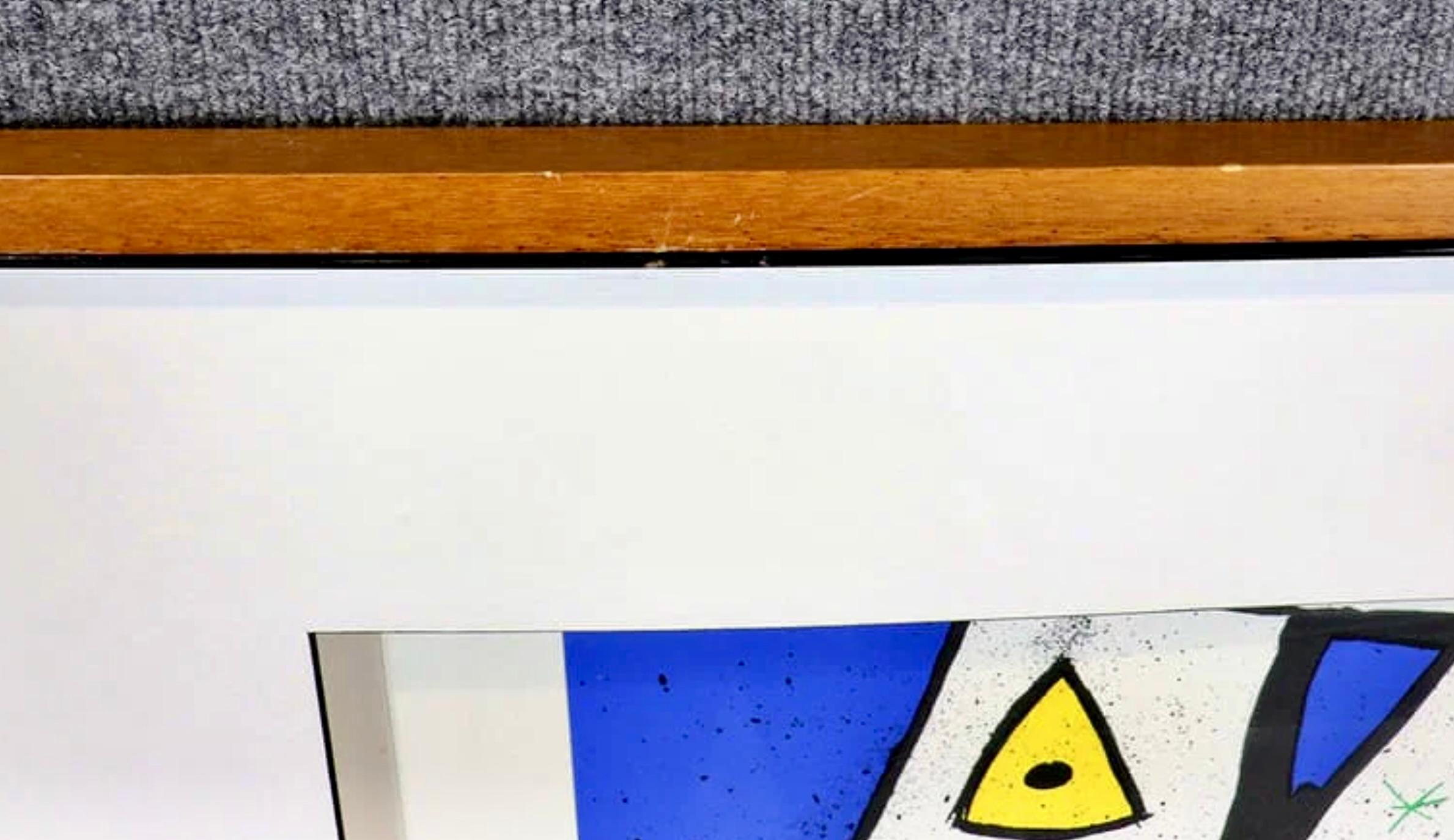 Papier Impression italienne 'Tribute To J. Miro' (hommage à J. Miro) en vente