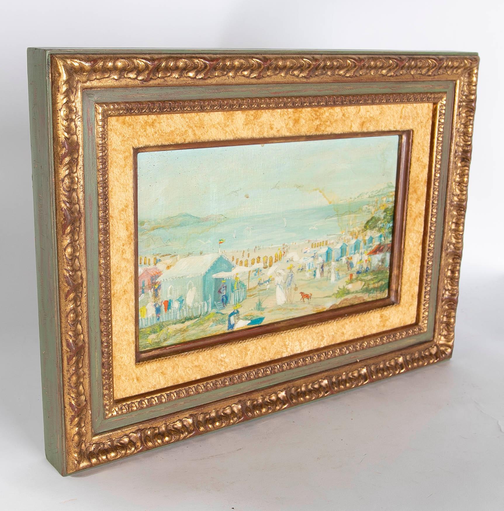 Tribute to the Impressionists Painted in Oil on Canvas 1976 Signed
Measurements with frame: 30x41x4cm.