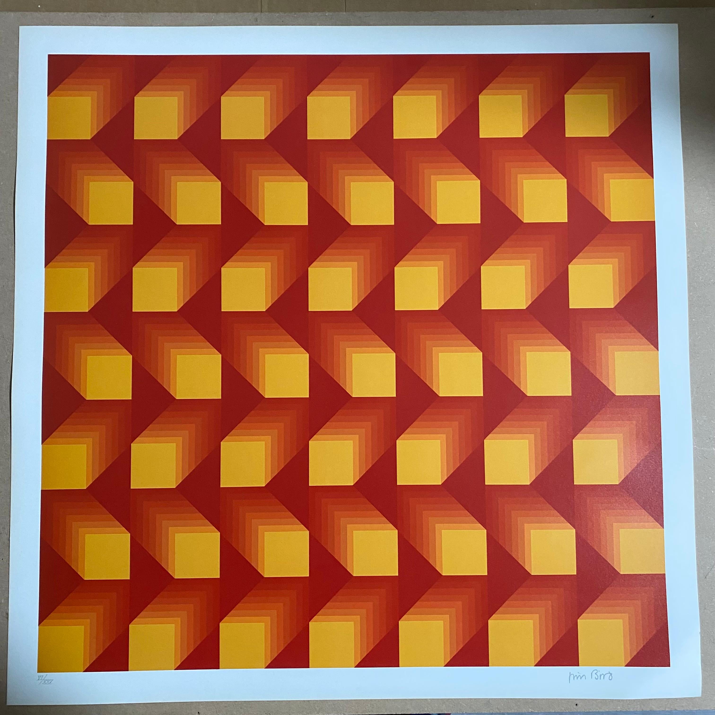Tribute to Vasarely by Jim Bird In Good Condition For Sale In Saint ouen, FR