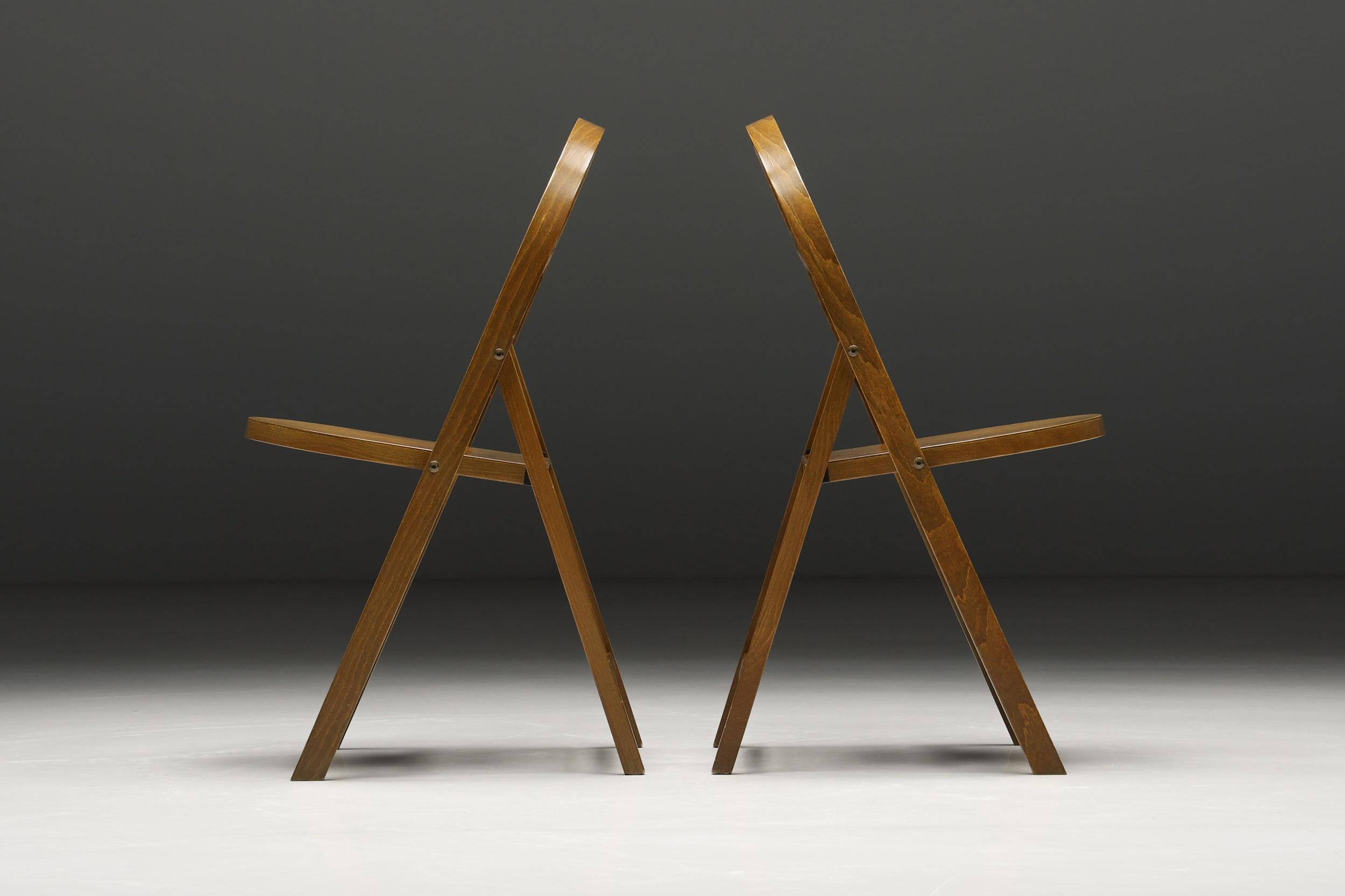“Tric” folding chair by Achille and Pier Giacomo Castiglioni for BBB, Italy For Sale 3