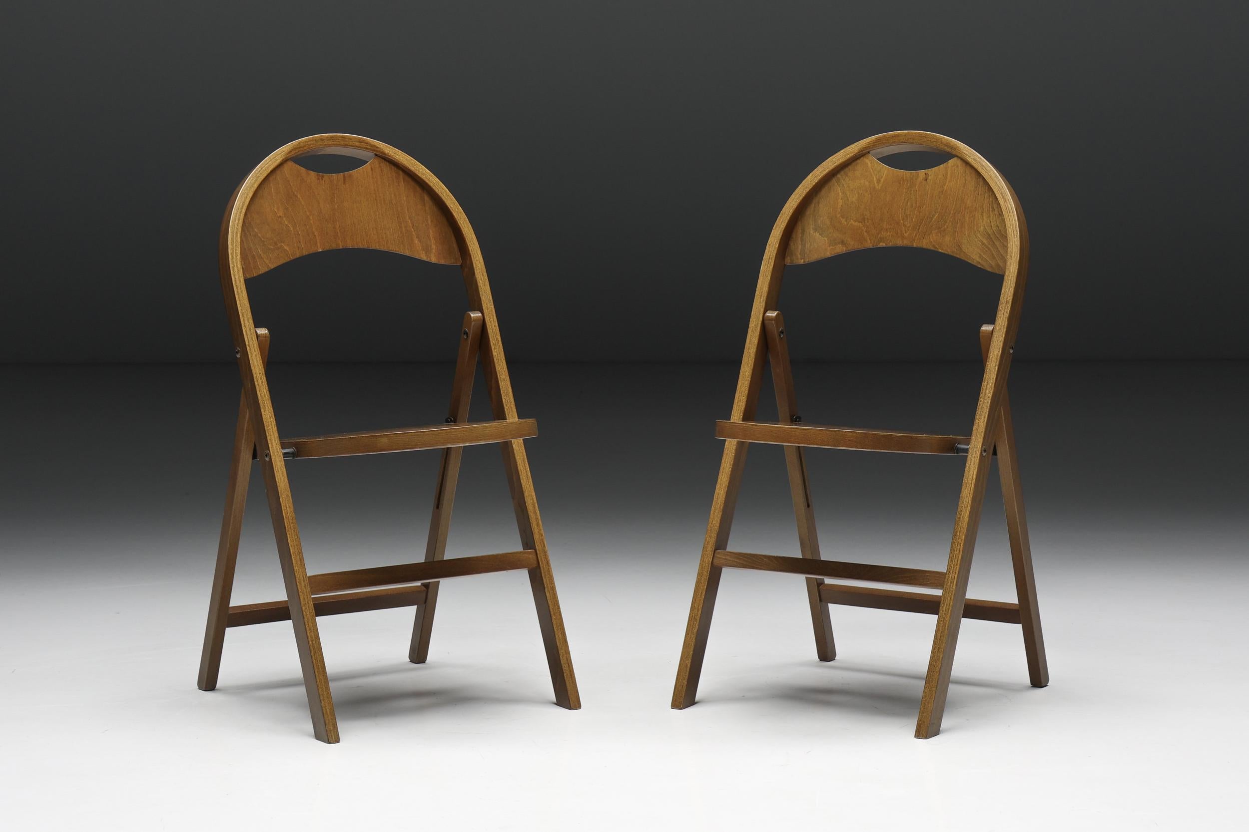 “Tric” folding chair by Achille and Pier Giacomo Castiglioni for BBB, Italy For Sale 1