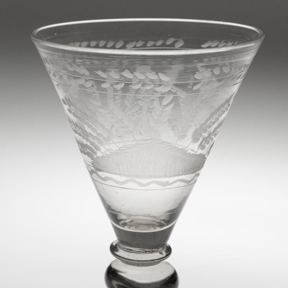 Glass Trichterpokal – Engraved in Potsdam c1690 For Sale