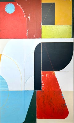 Back to Basics II: orange, turquoise, abstract, mid-century