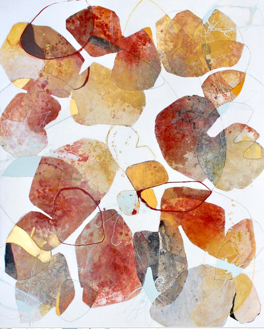 Tricia Strickfaden Abstract Painting - Just Like Honey