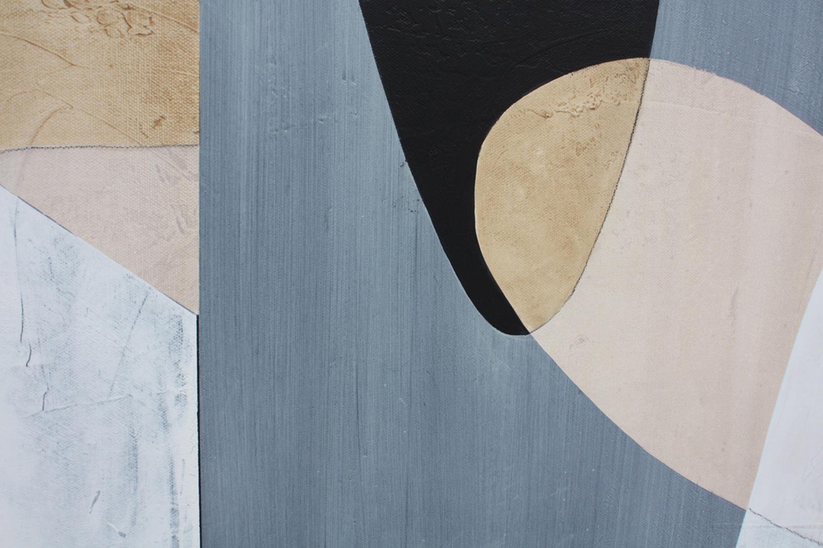 Neutral - Gray Abstract Painting by Tricia Strickfaden