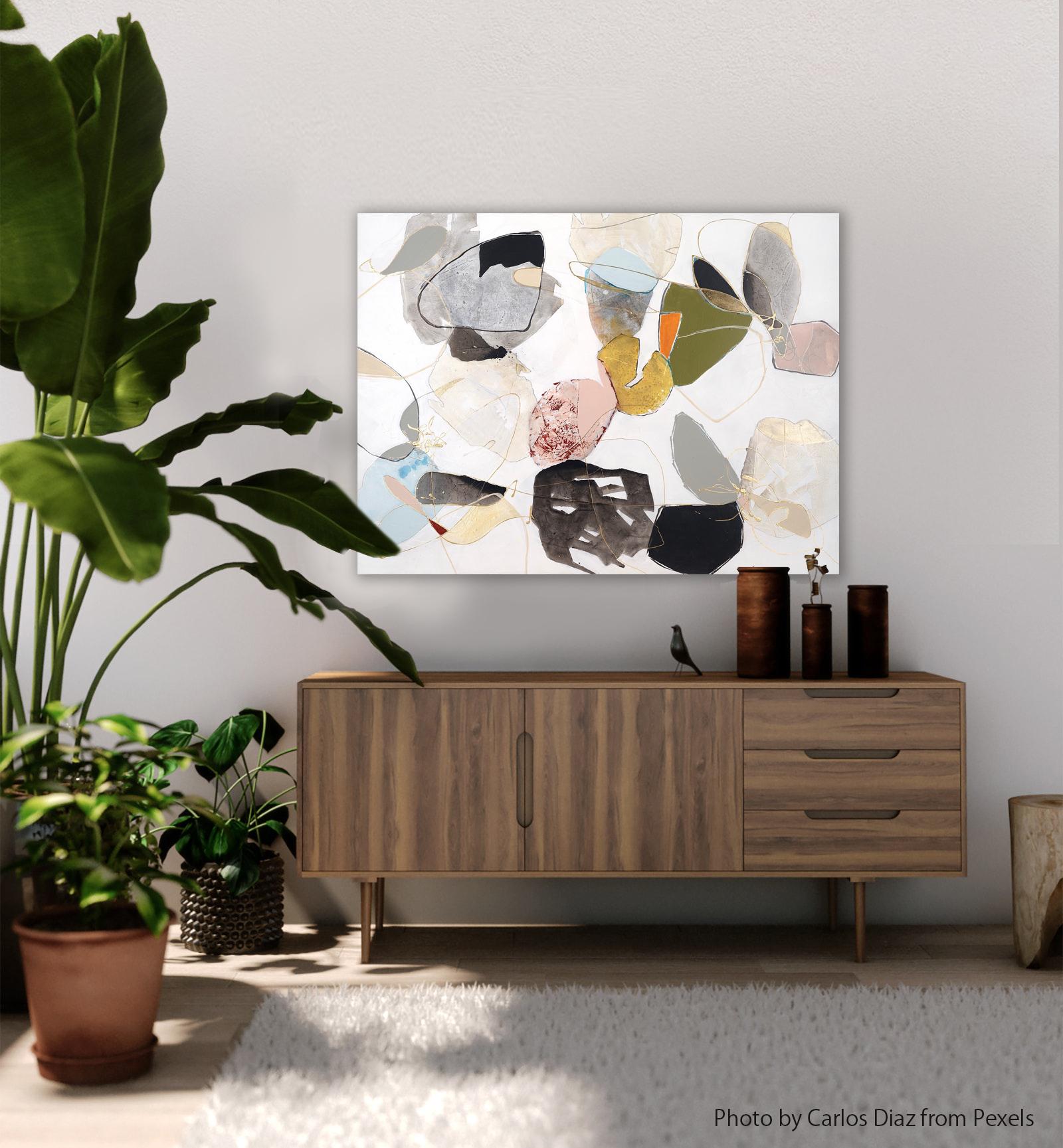 olive and tangerine art