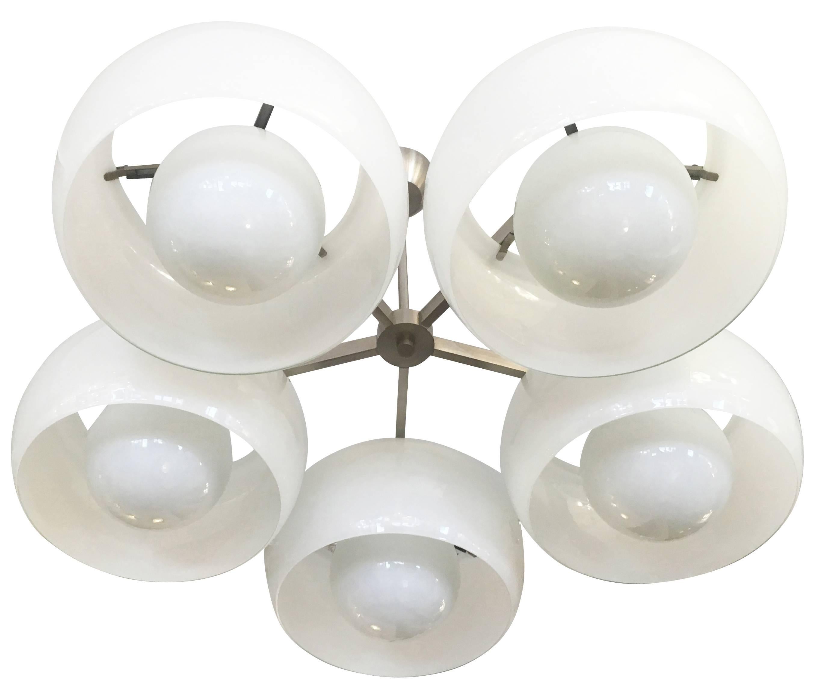Glass Triclinio Ceiling Light by Magistretti for Artemide
