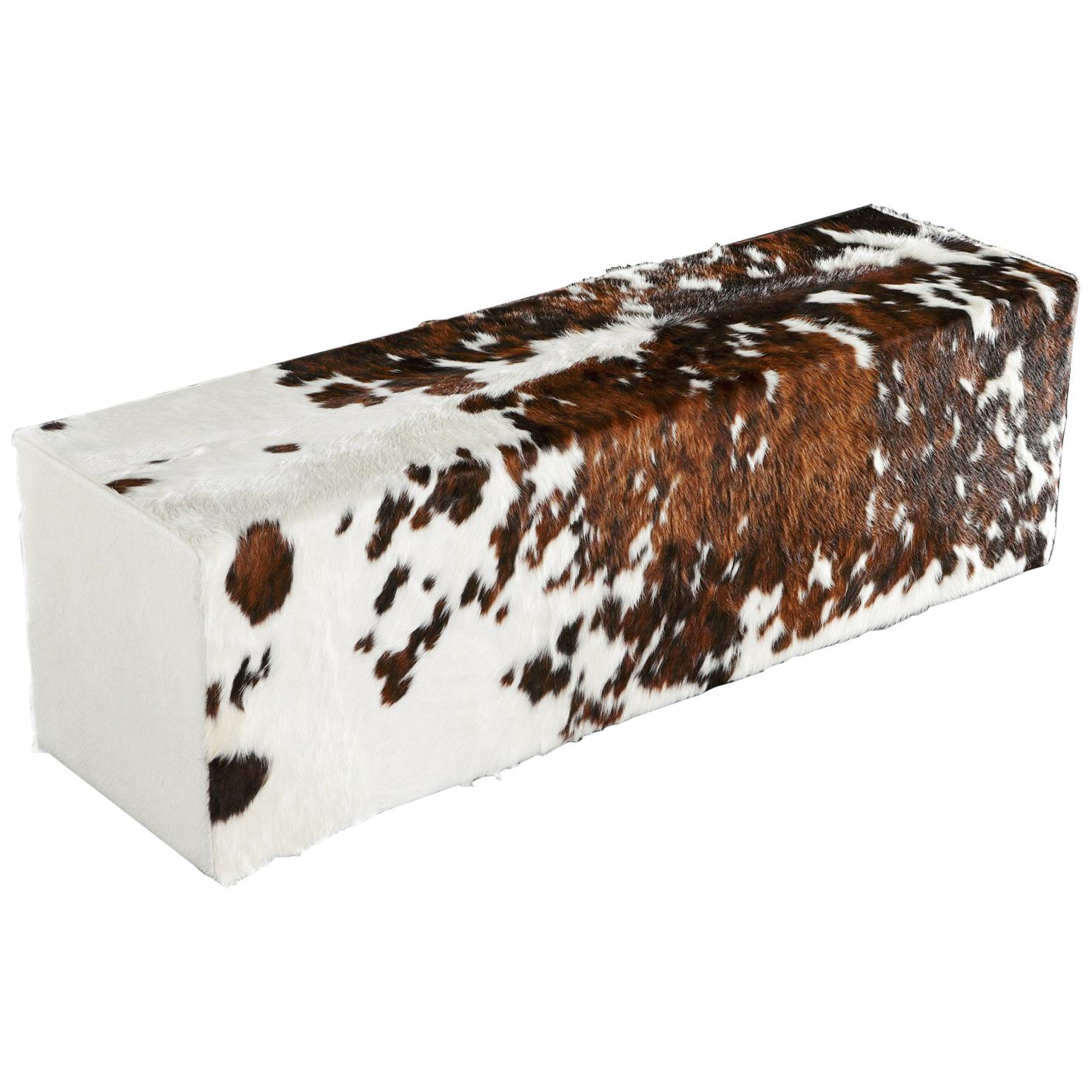 Tricolor Cowhide Bench