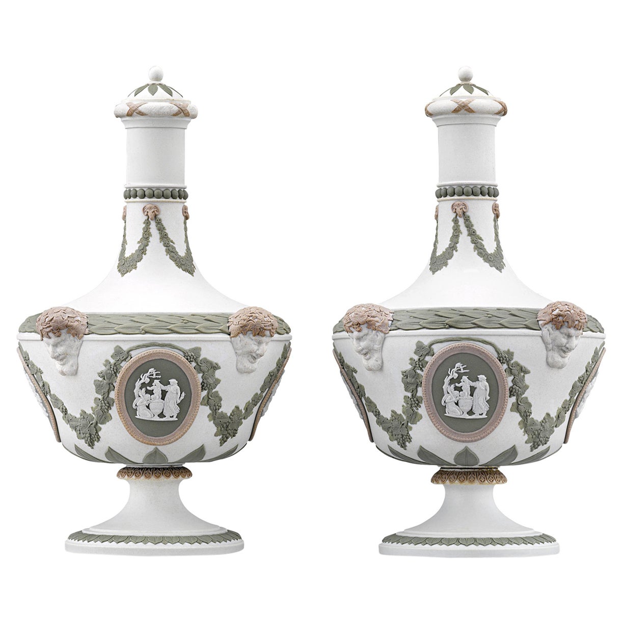 Bottiglie da barbiere Tricolor Jasperware di Wedgwood in vendita