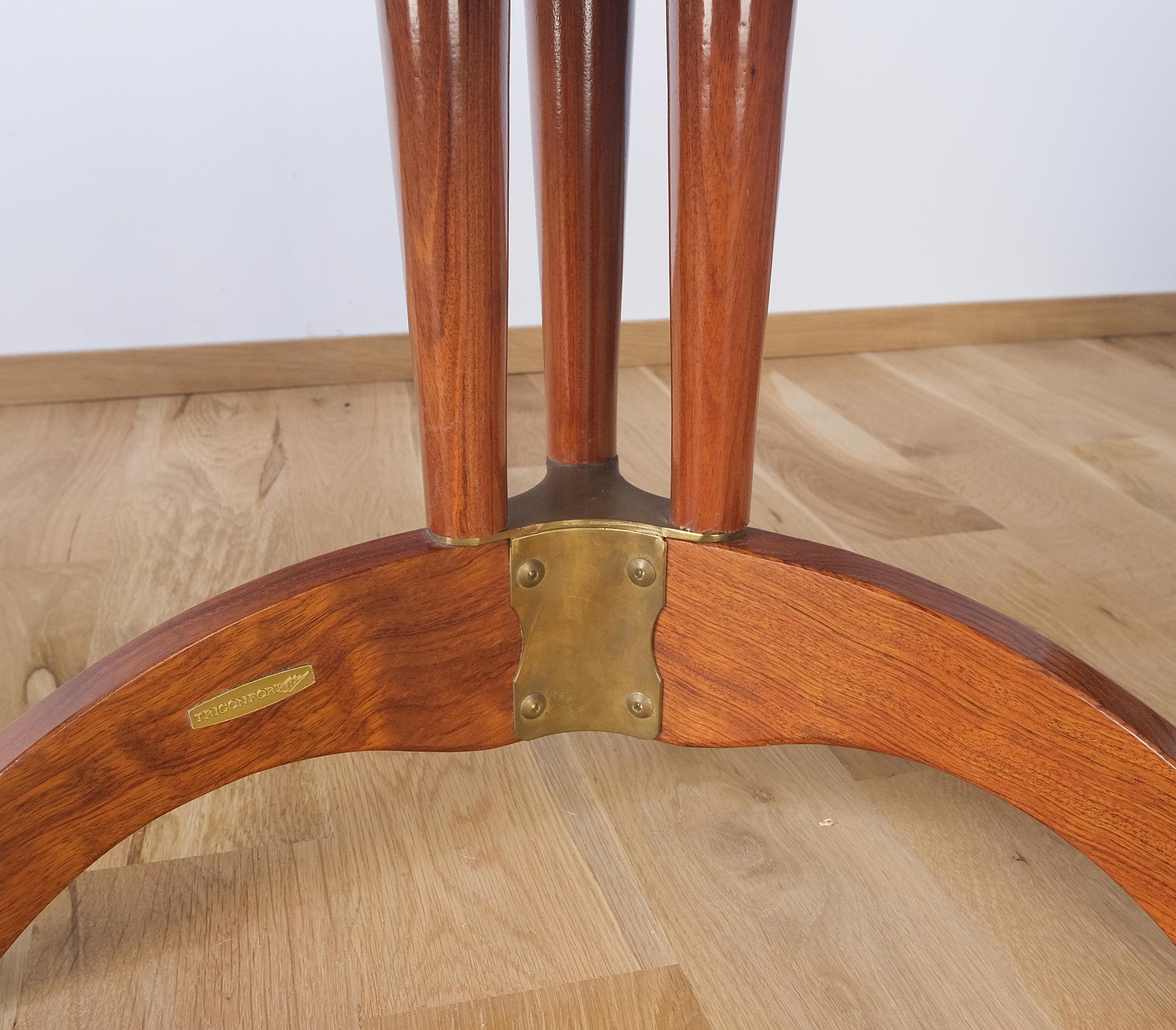Tricomfort Made in France SOLID Rosewood Sedie da salotto Ottomani Tavolino da caffè in vendita 3