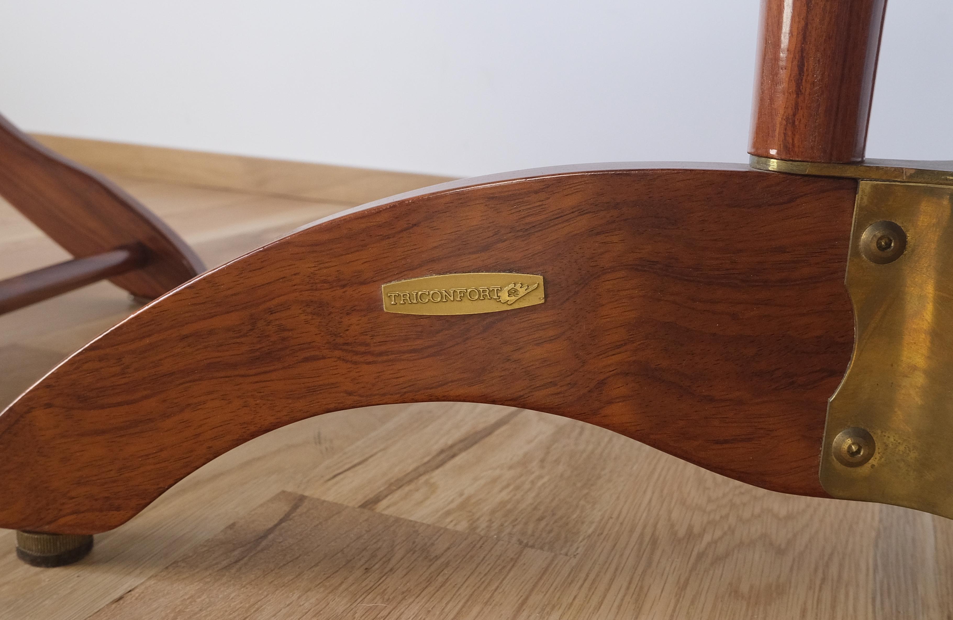 Tricomfort Made in France SOLID Rosewood Sedie da salotto Ottomani Tavolino da caffè in vendita 4