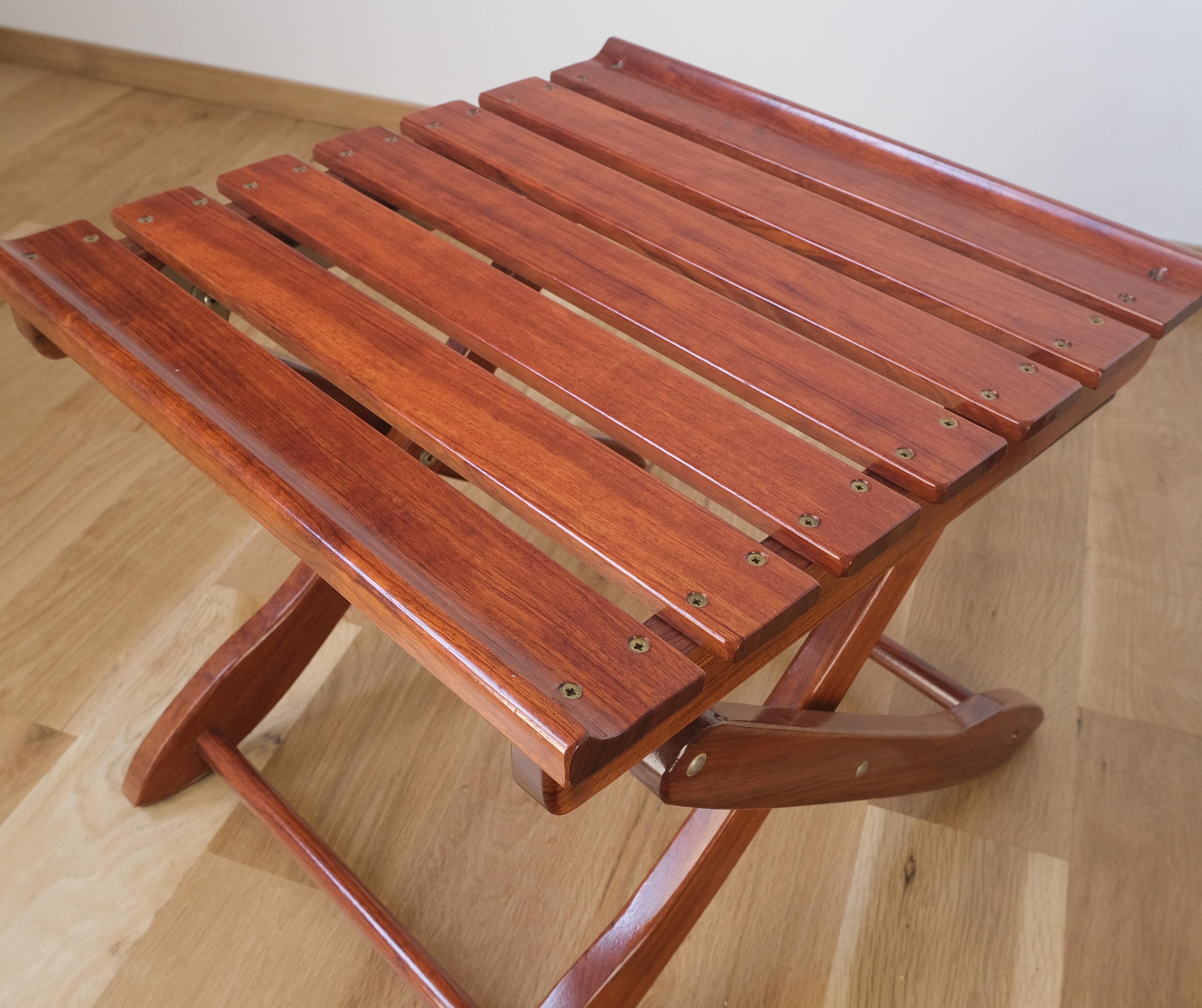 Tricomfort Made in France SOLID Rosewood Sedie da salotto Ottomani Tavolino da caffè in vendita 7