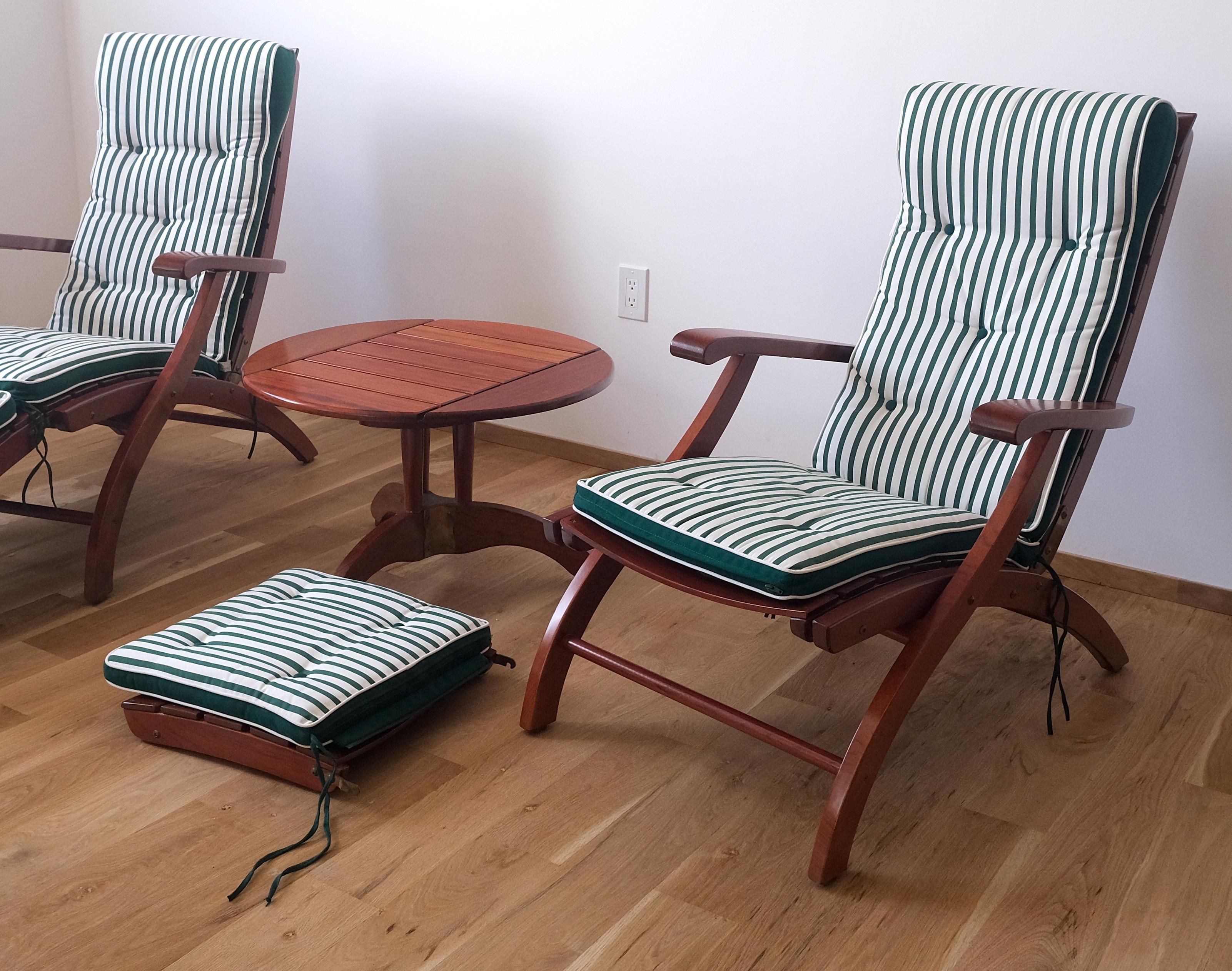 Tricomfort Made in France SOLID Rosewood Sedie da salotto Ottomani Tavolino da caffè in vendita 9