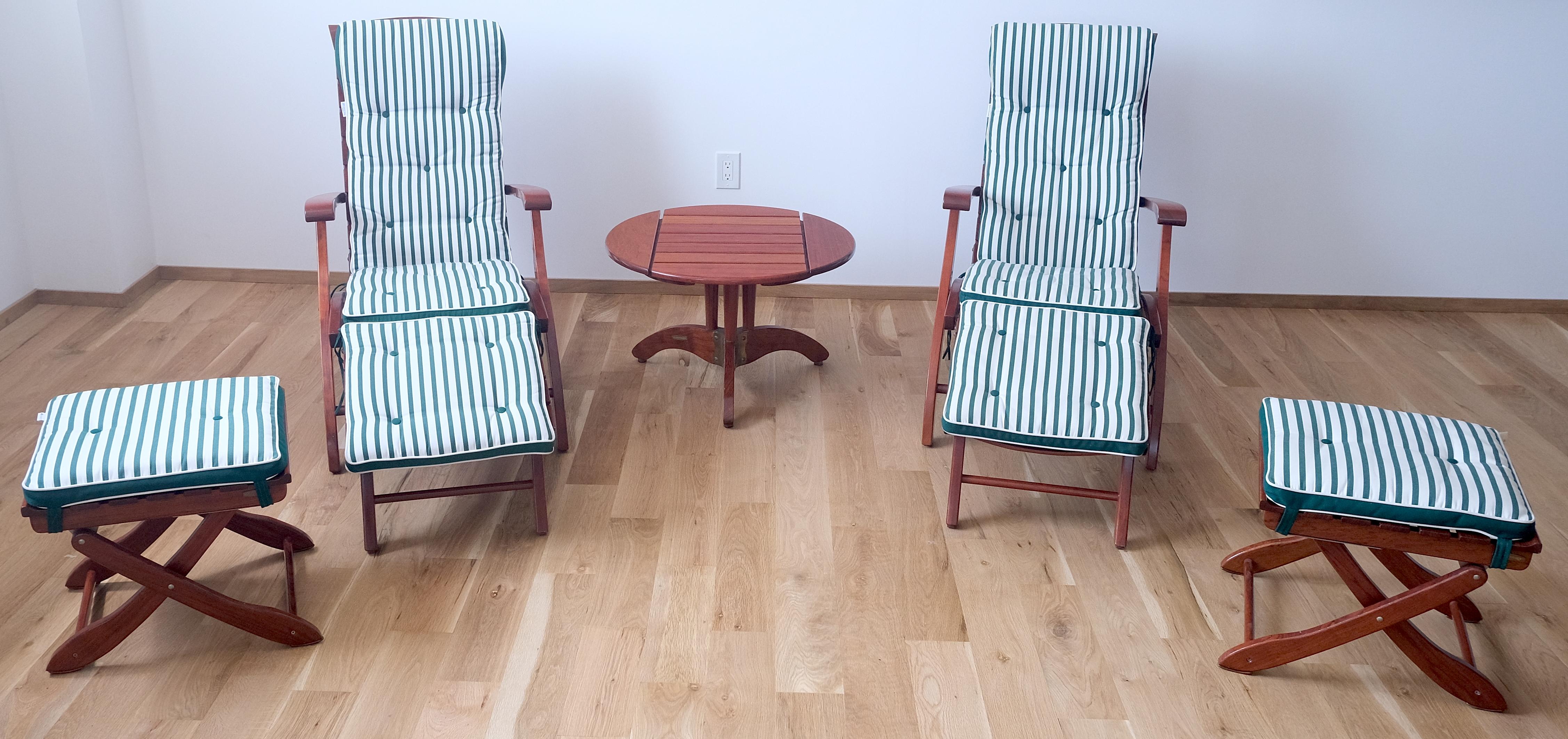 Tricomfort Made in France SOLID Rosewood Sedie da salotto Ottomani Tavolino da caffè in vendita 10