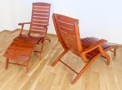 Tricomfort Made in France Palisandro MACIZO Sillones Otomanos Mesa de centro