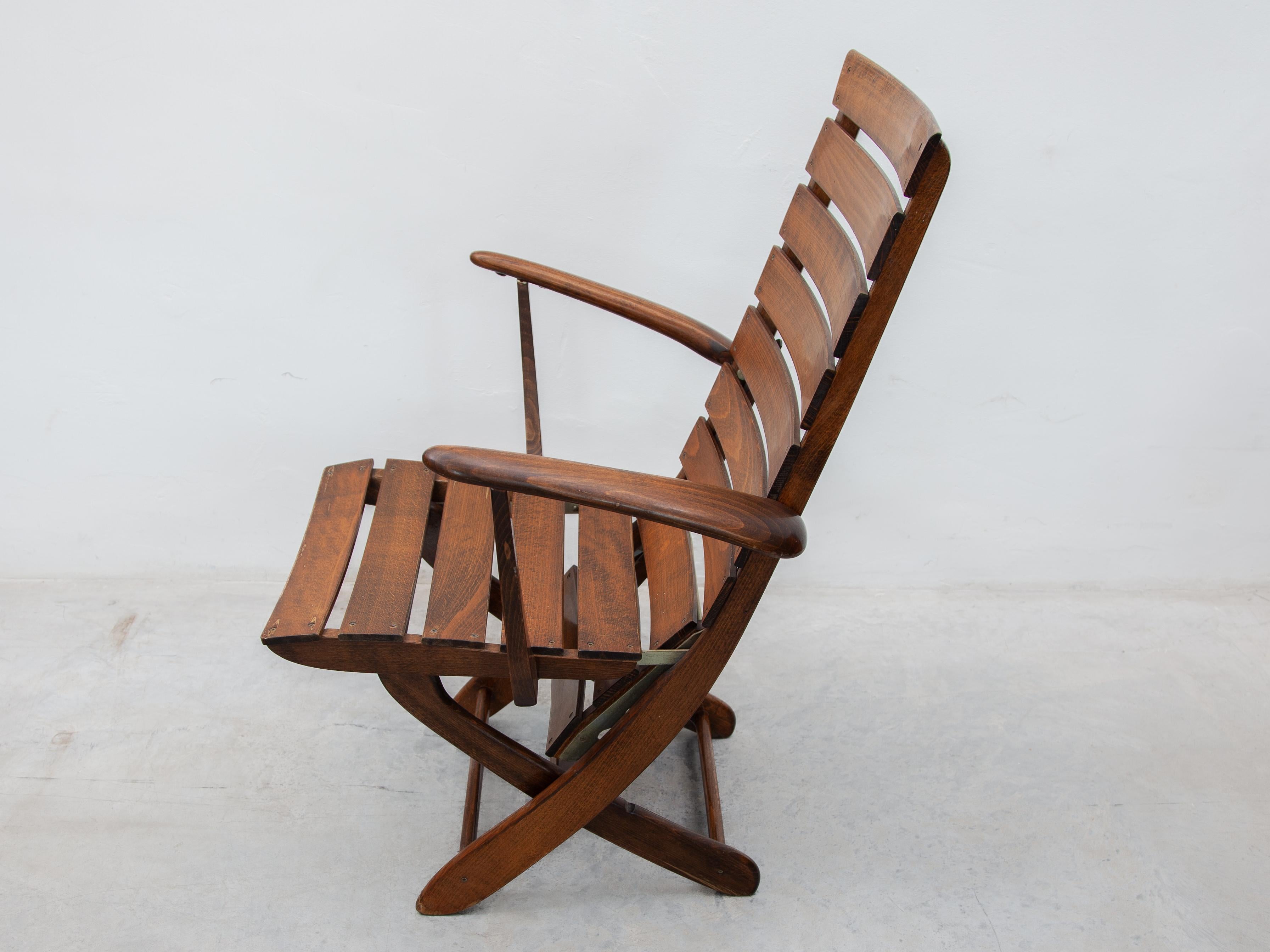 Stile provenzale Triconfort Made in France Sedie da piscina regolabili in teak per esterni in vendita