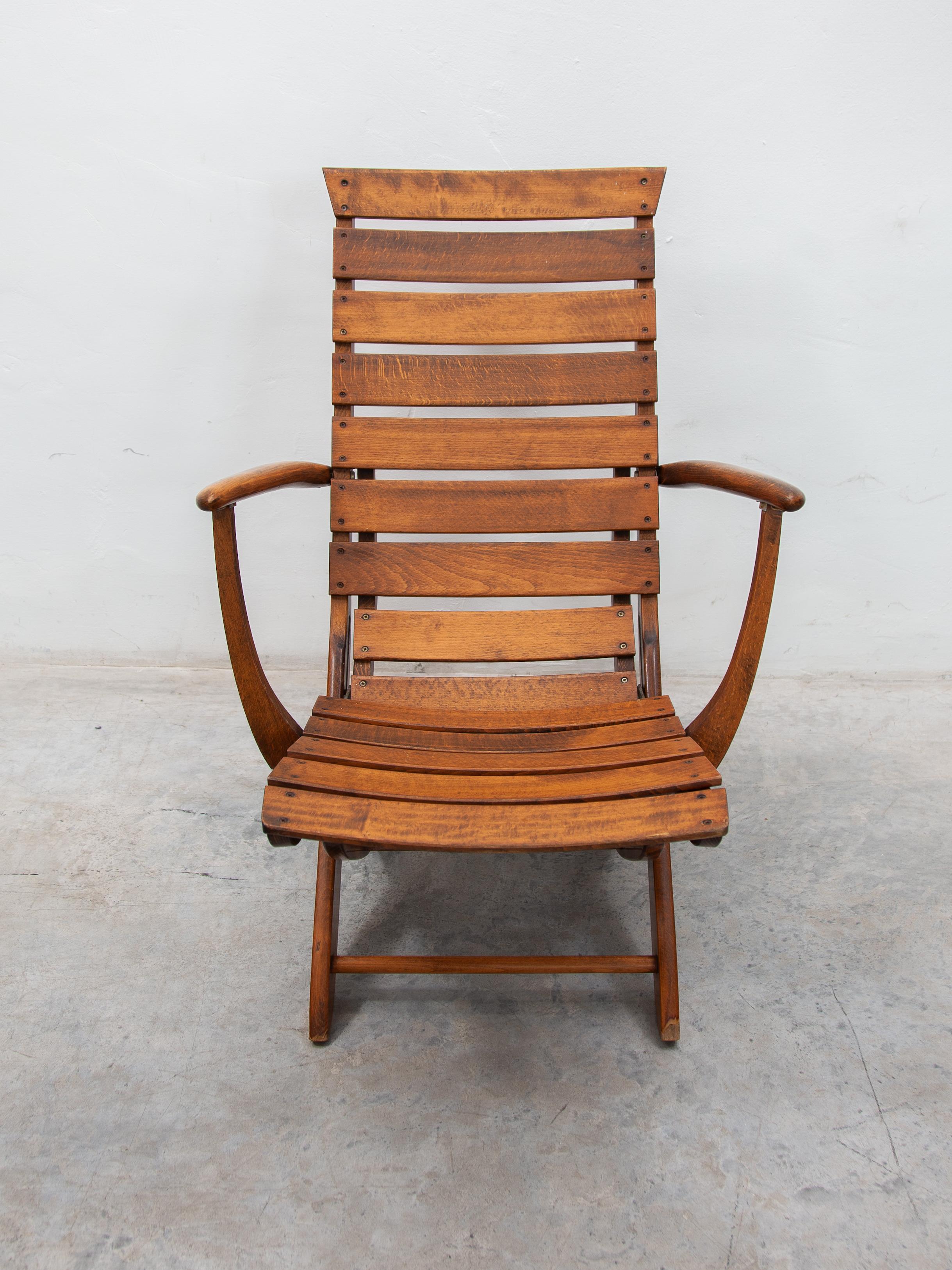 Triconfort Made in France Sedie da piscina regolabili in teak per esterni In condizioni buone in vendita a Antwerp, BE