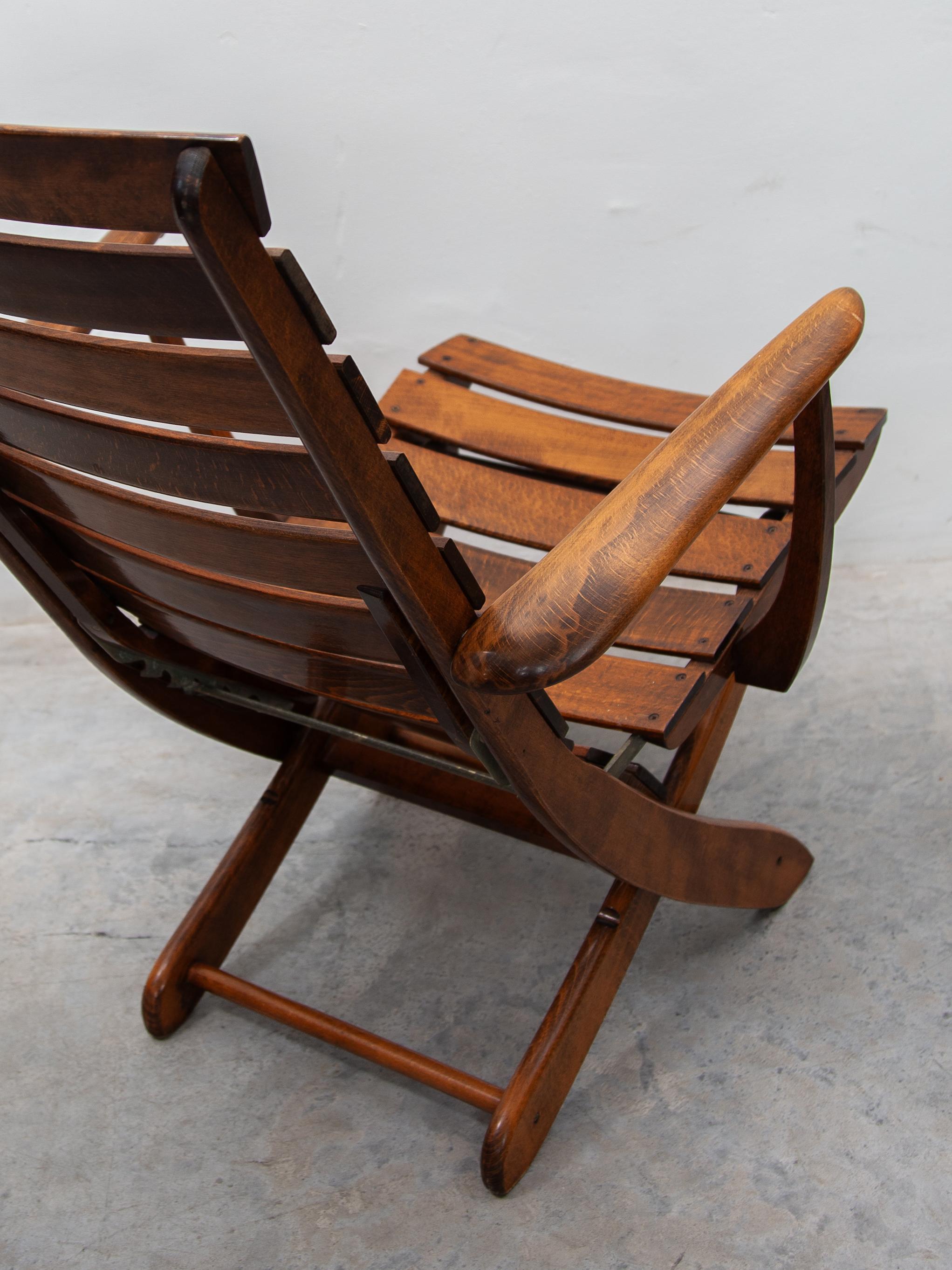 Triconfort Made in France Sedie da piscina regolabili in teak per esterni in vendita 2
