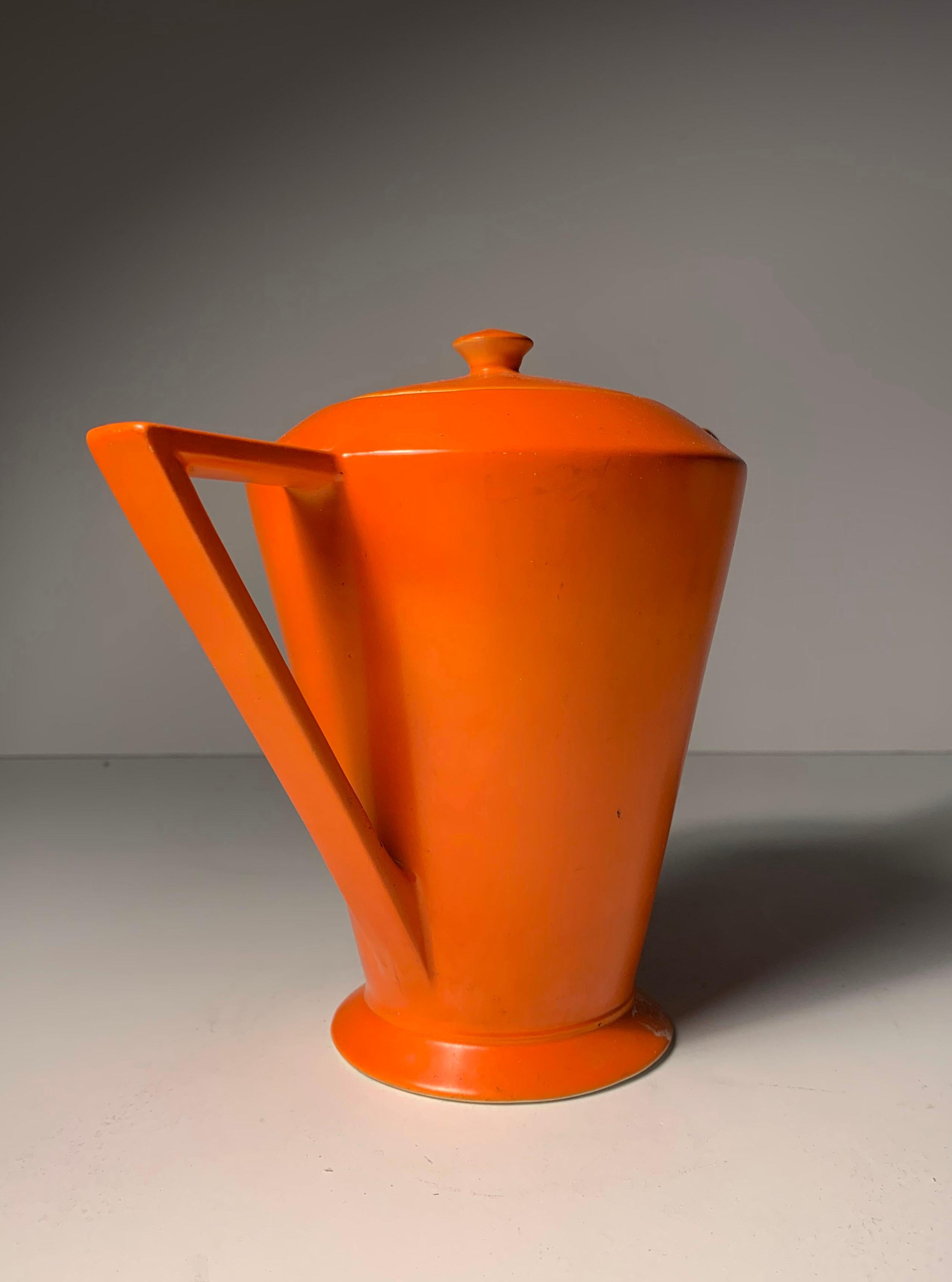 Tricorne Salem Deco Keramik-Kaffee- / Teekanne (amerikanisch) im Angebot