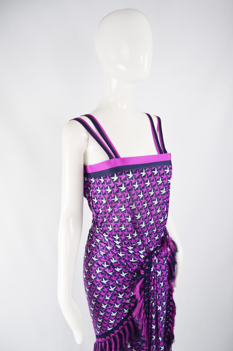 Women's Tricosa Paris Vintage 1970s Maxi Dress & Scarf For Sale