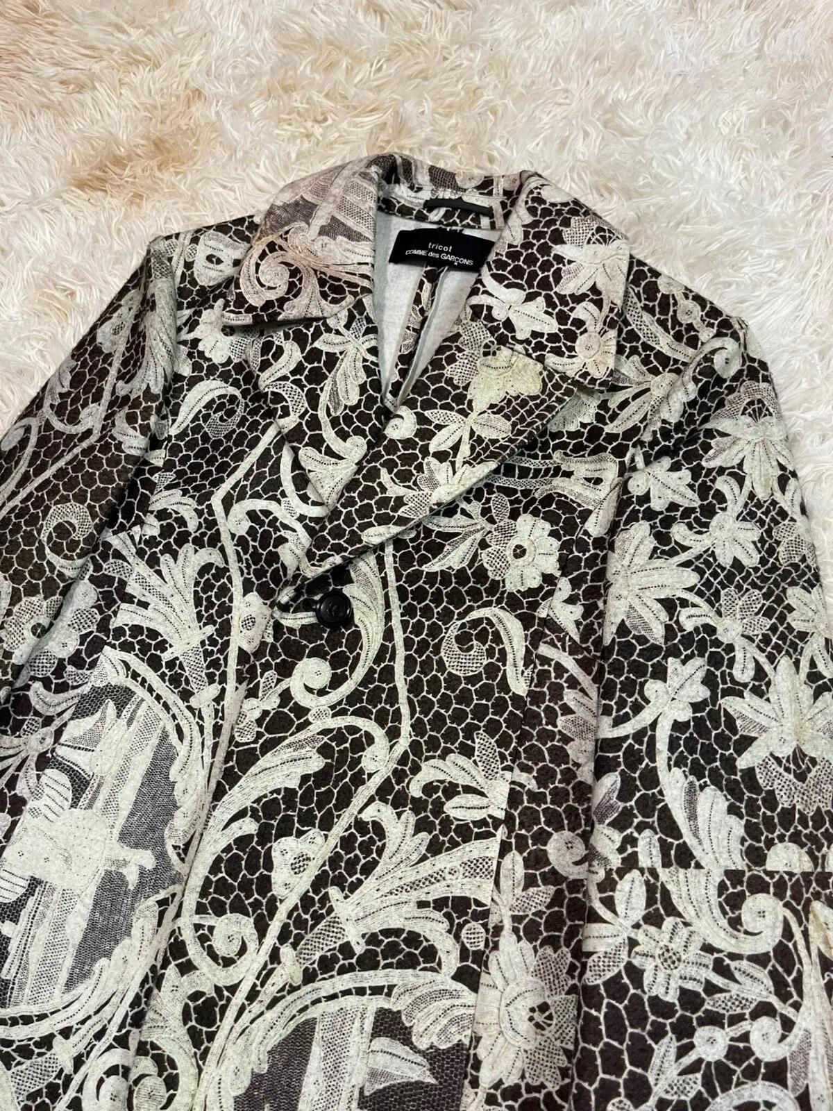 Comme des Garcons, veste tricot imprimée au crochet, A/H 1996 en vente 1
