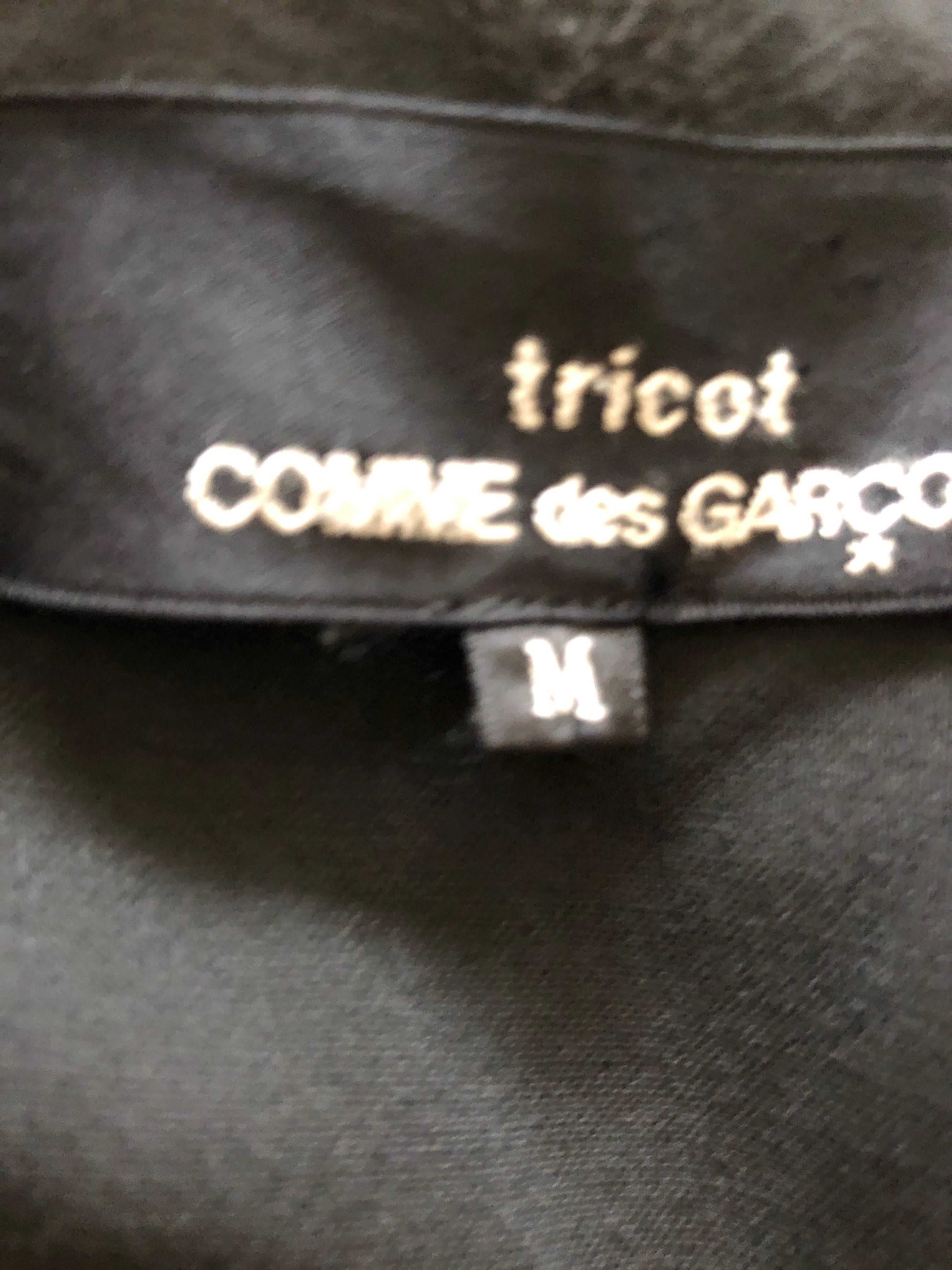 Tricot Comme des Garcons by Rei Kawakubo 1992 Black Bondage Dress Size M 5