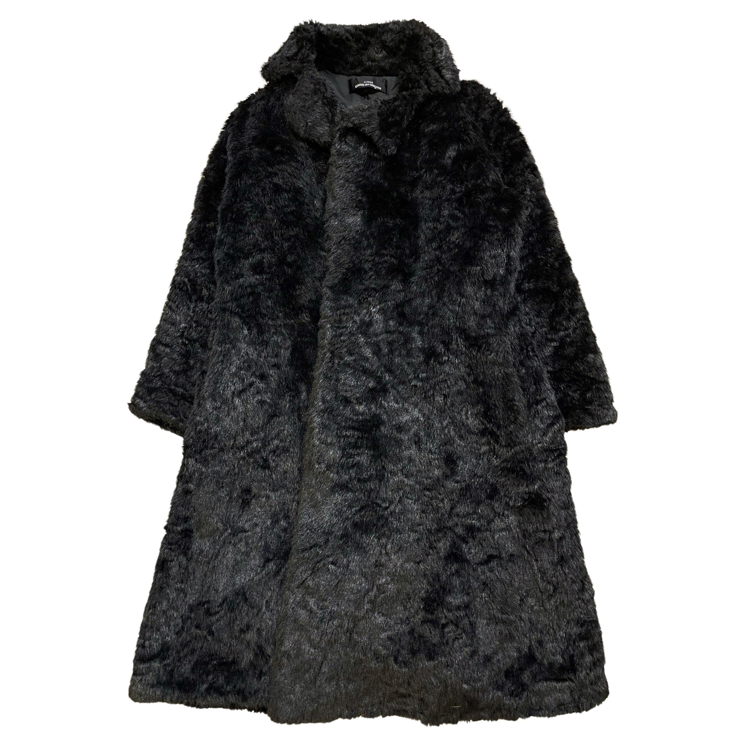 tricot Comme Des Garcons Shaggy  Fur Coat, Autumn Winter 2000 For Sale