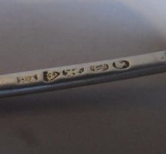 Trident Condiment Ladle Made in London by William Theobalds & Robert Atkinson