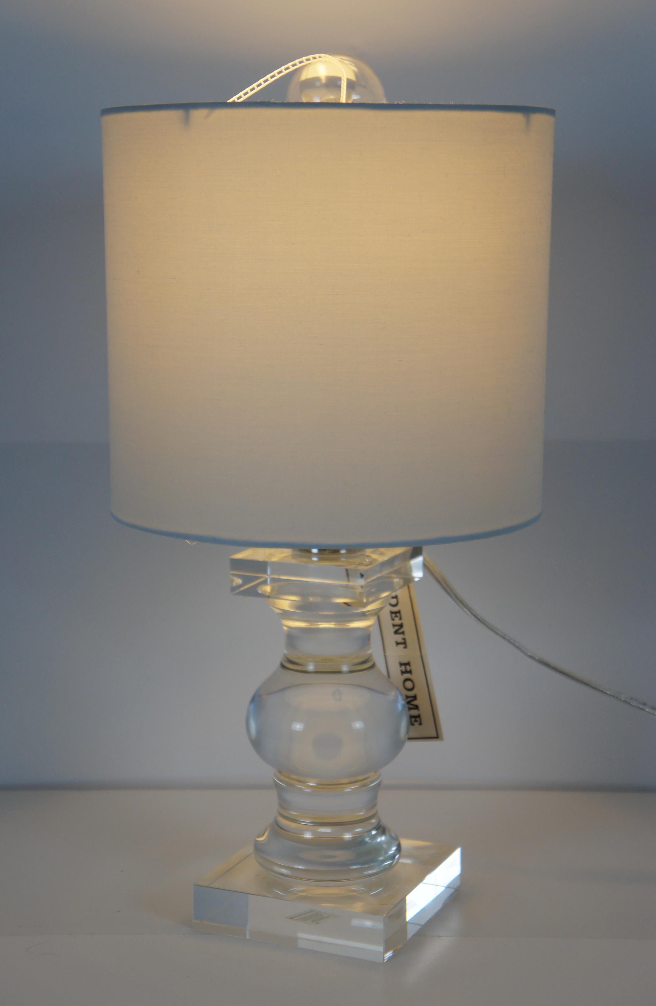 Trident Home Balustrade Glass Table Budoir Reading Lamp Baluster Light Column 3