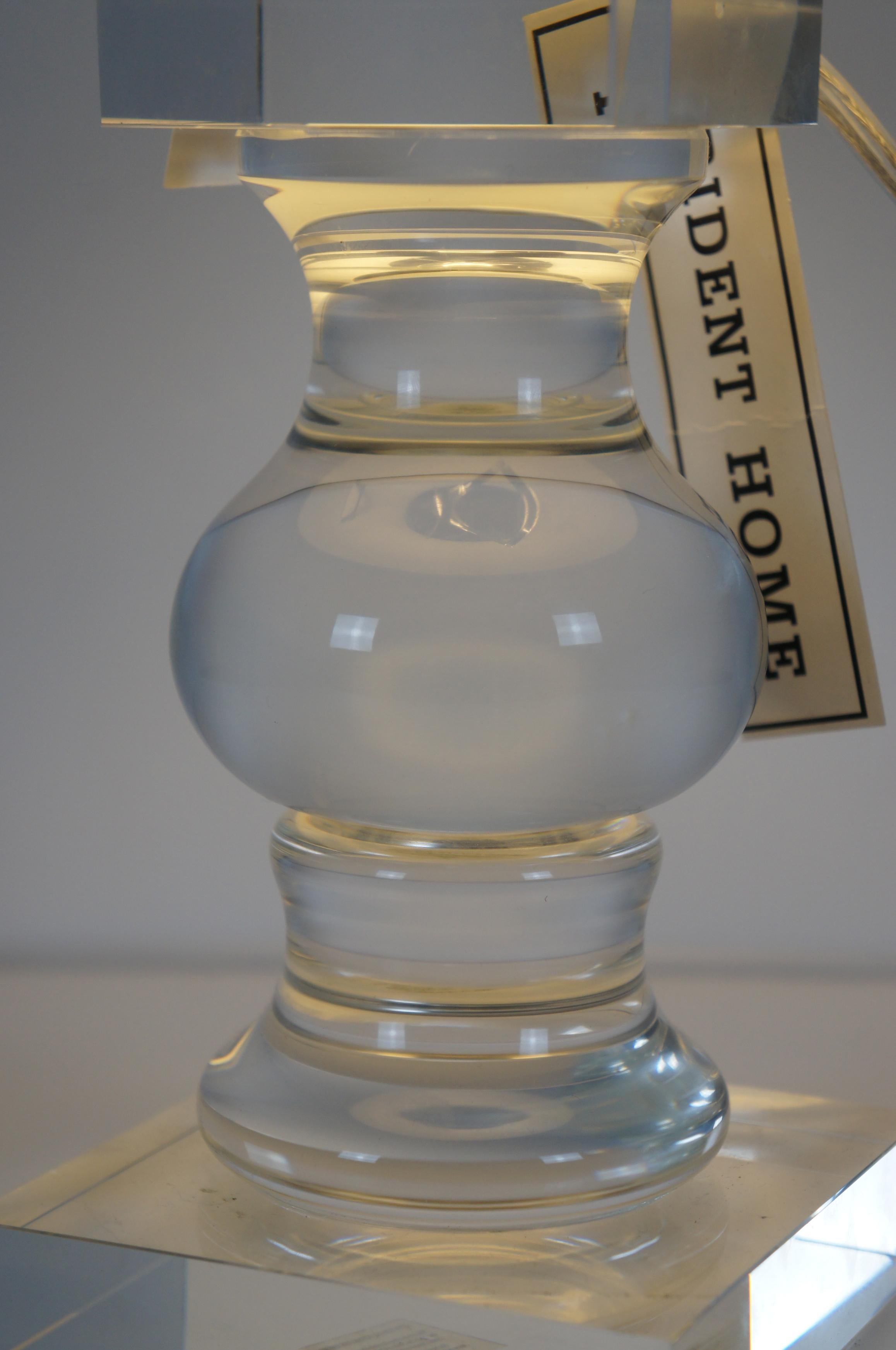 Trident Home Balustrade Glass Table Budoir Reading Lamp Baluster Light Column 4