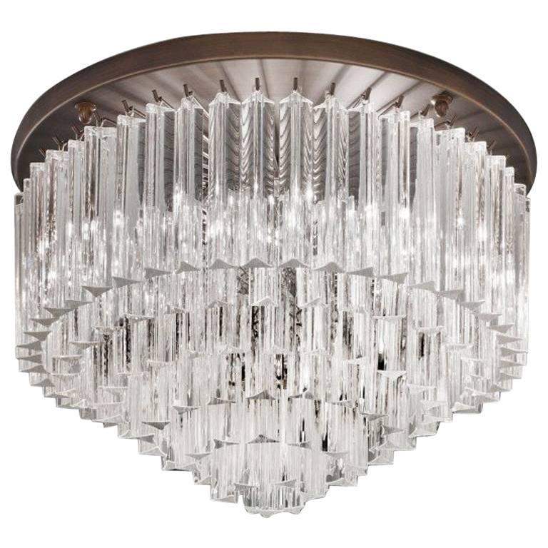 Triedri Cake Flush Mount by Fabio Ltd For Sale