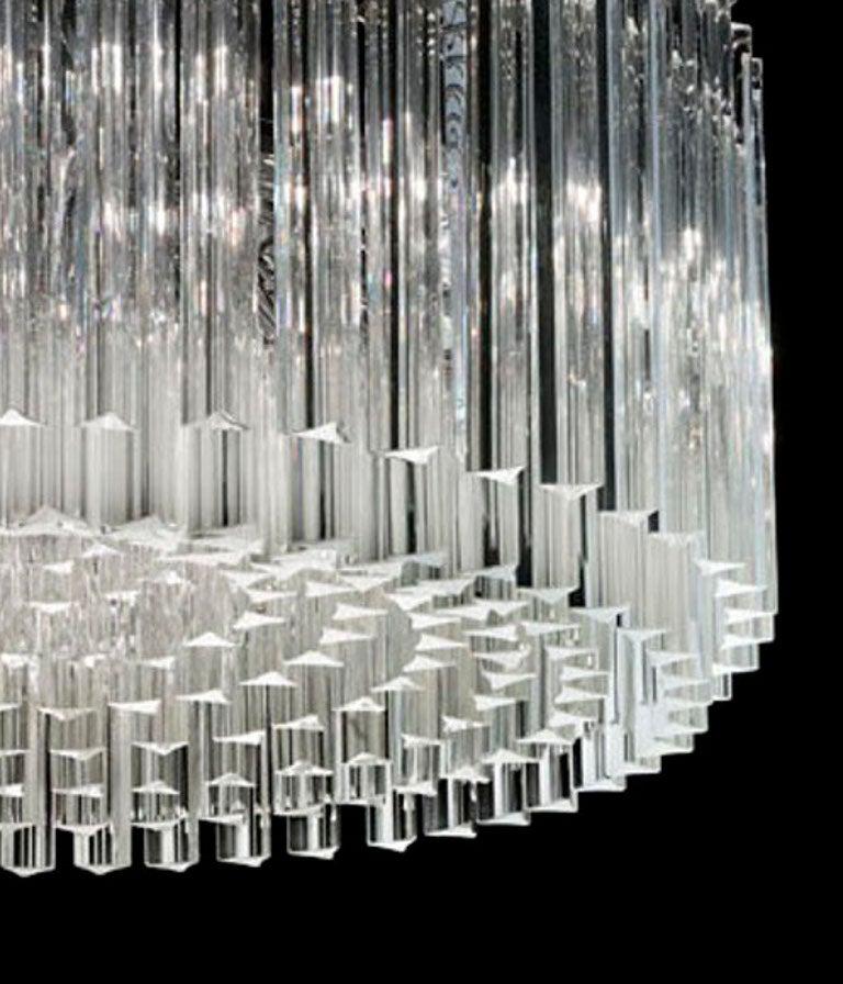 Italiano Lampadario a tamburo Triedri di Fabio Ltd in vendita