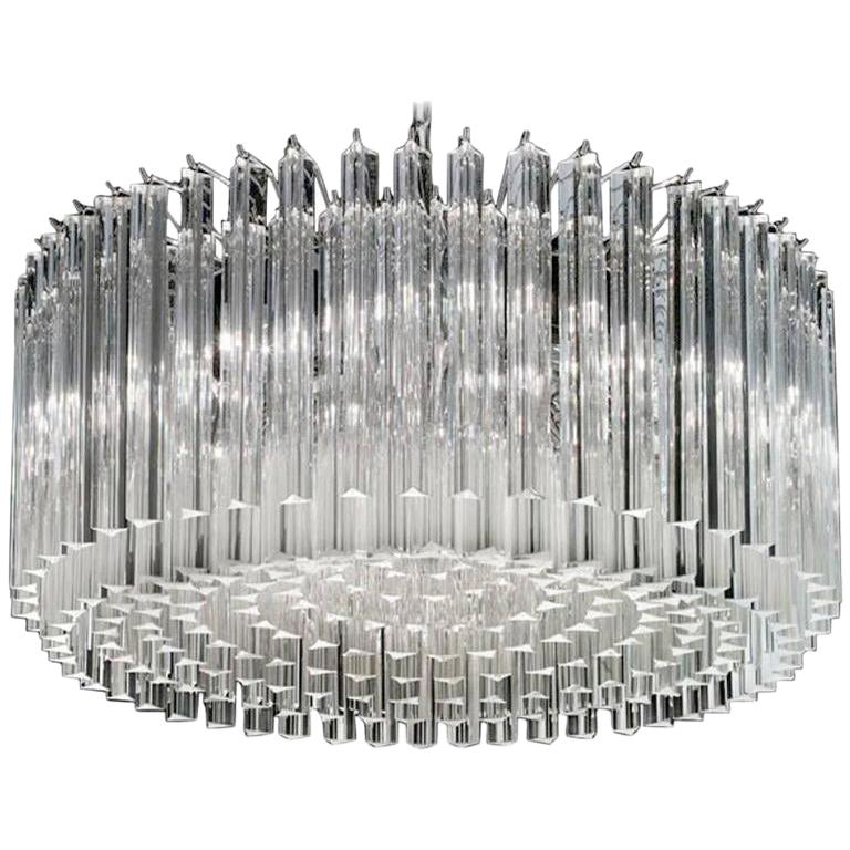 Triedri Drum Chandelier by Fabio Ltd For Sale