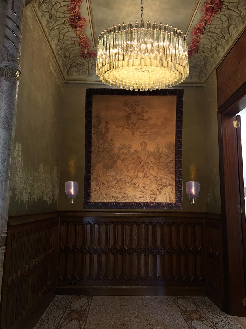 Lampadario in vetro di Murano, 265 Prisma Trasparente, Triedri in vendita 1