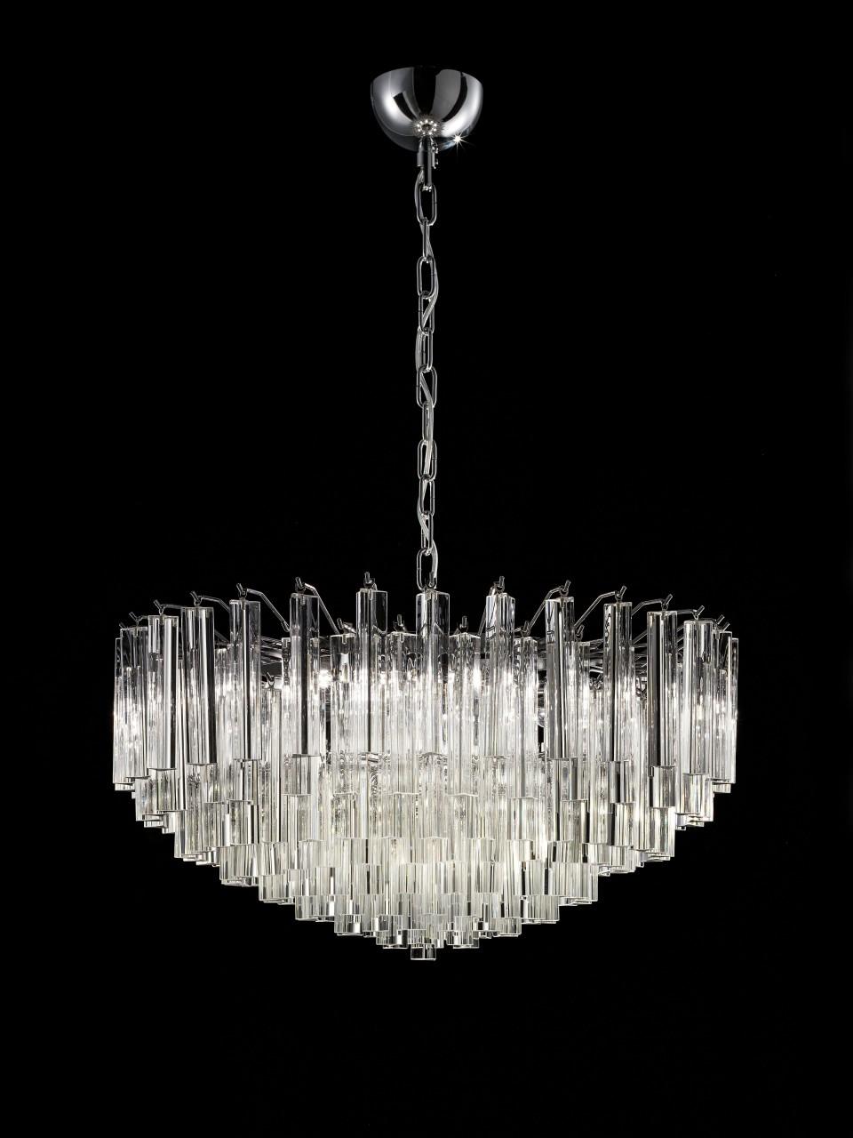 Mid-Century Modern Triedri Laurel Chandelier For Sale