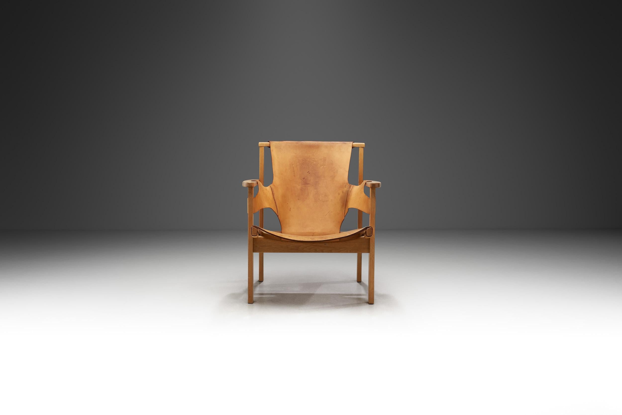 Fauteuil Trienna par Carl-Axel Acking pour Nordiska Kompaniet, Suède années 1950 Bon état - En vente à Utrecht, NL