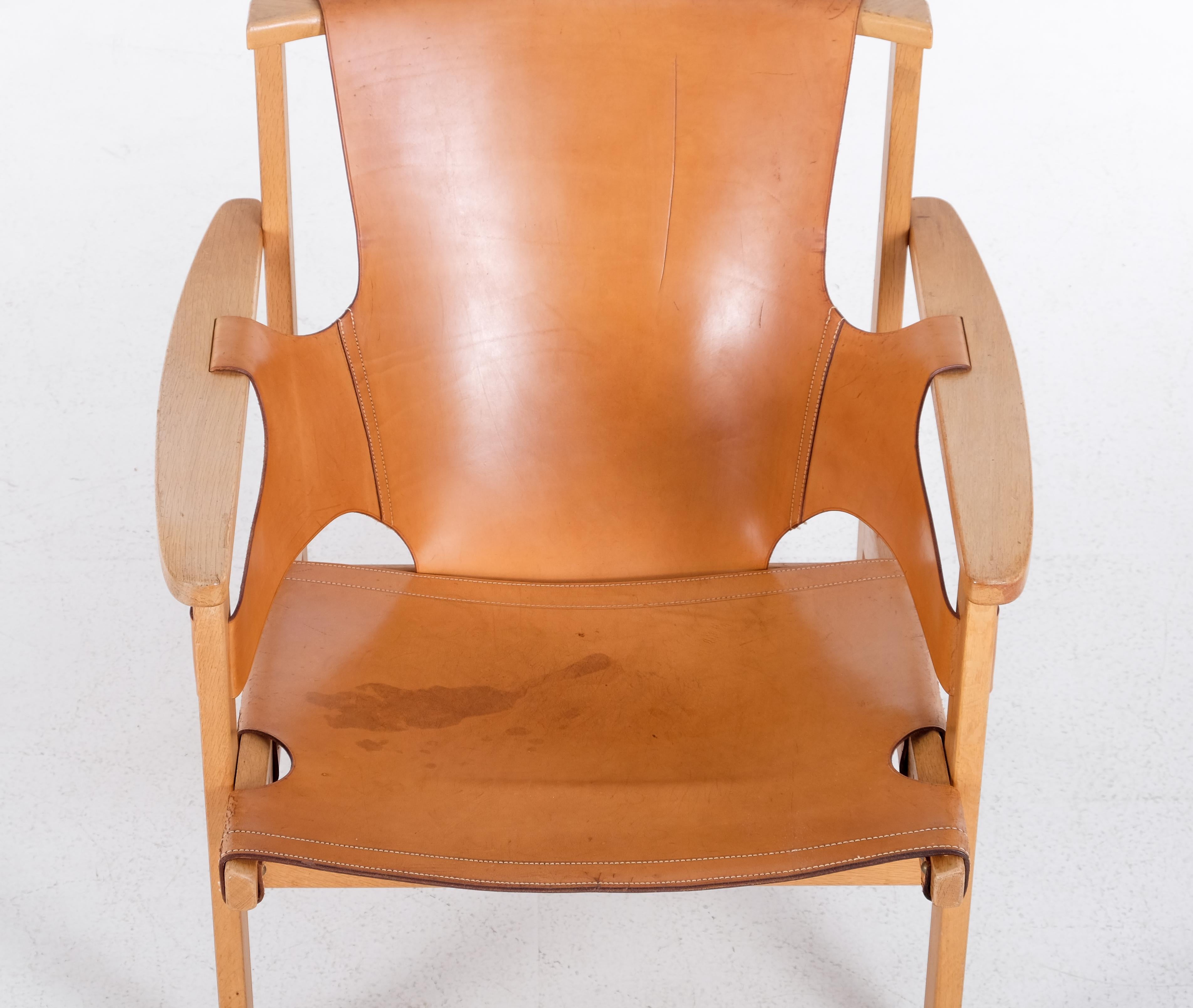 Easy Chair „Trienna“ von Carl-Axel Acking, 1960er-Jahre (Leder) im Angebot