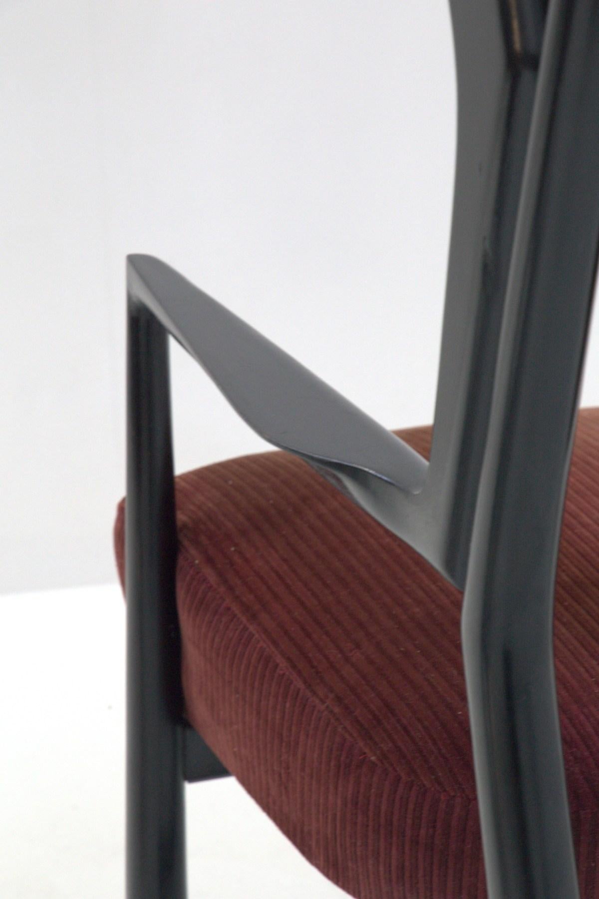 Triennale Armchairs by Gio Ponti for Isa Bergamo, Original Label 3