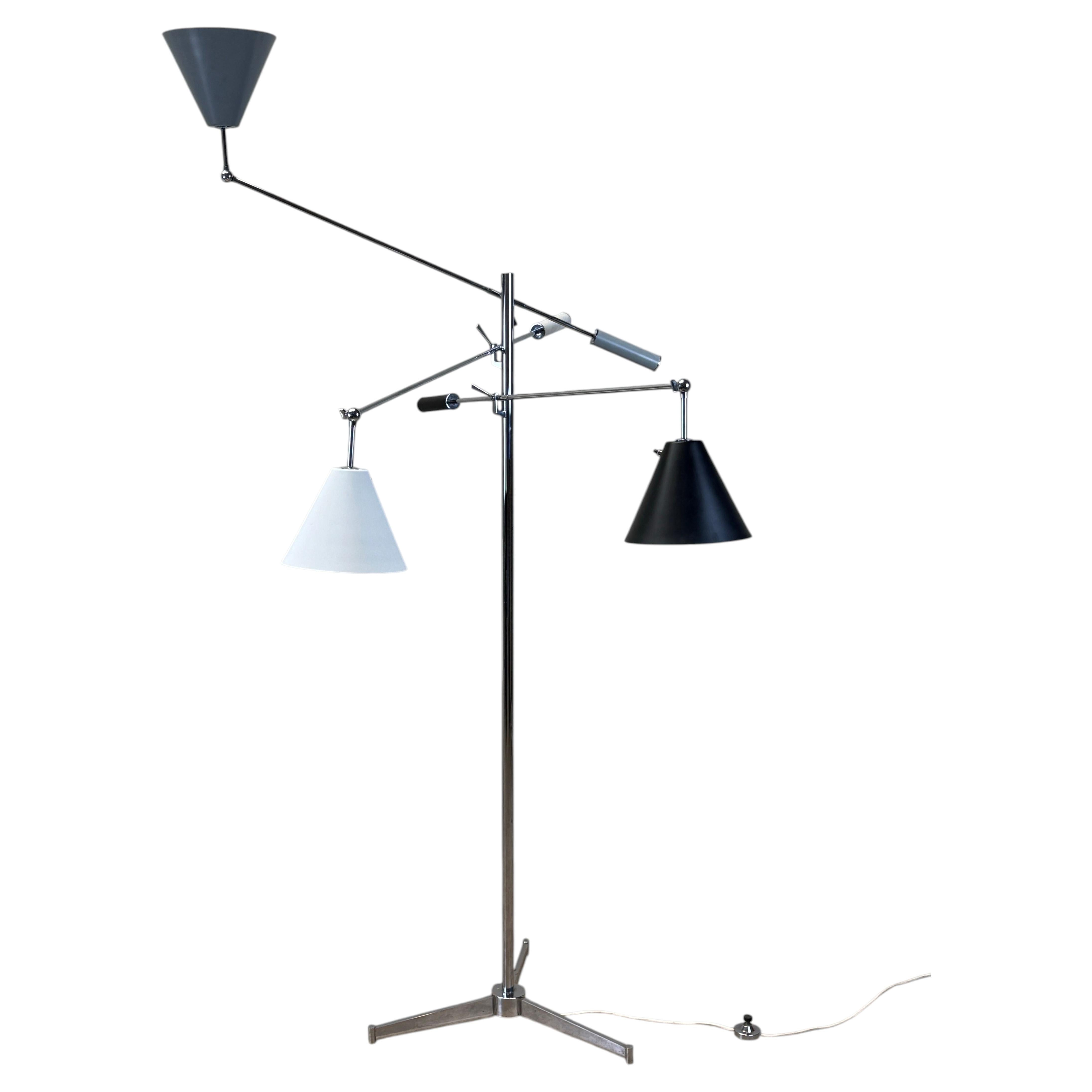Triennale Floor Lamp by Angelo Lelii for Arredoluce