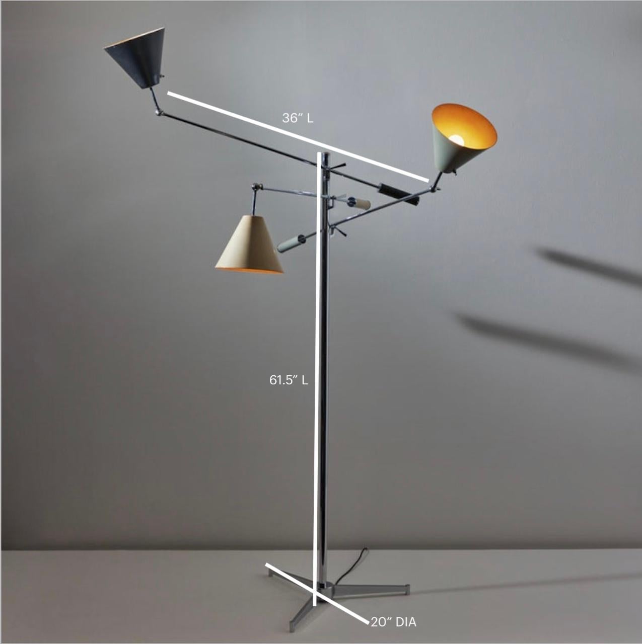 Triennale Floor Lamp by Angelo Lelli for Arredoluce 6