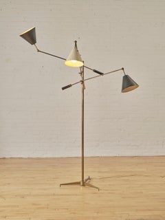 Triennale Floor Lamp by Angelo Lelli for Arredoluce