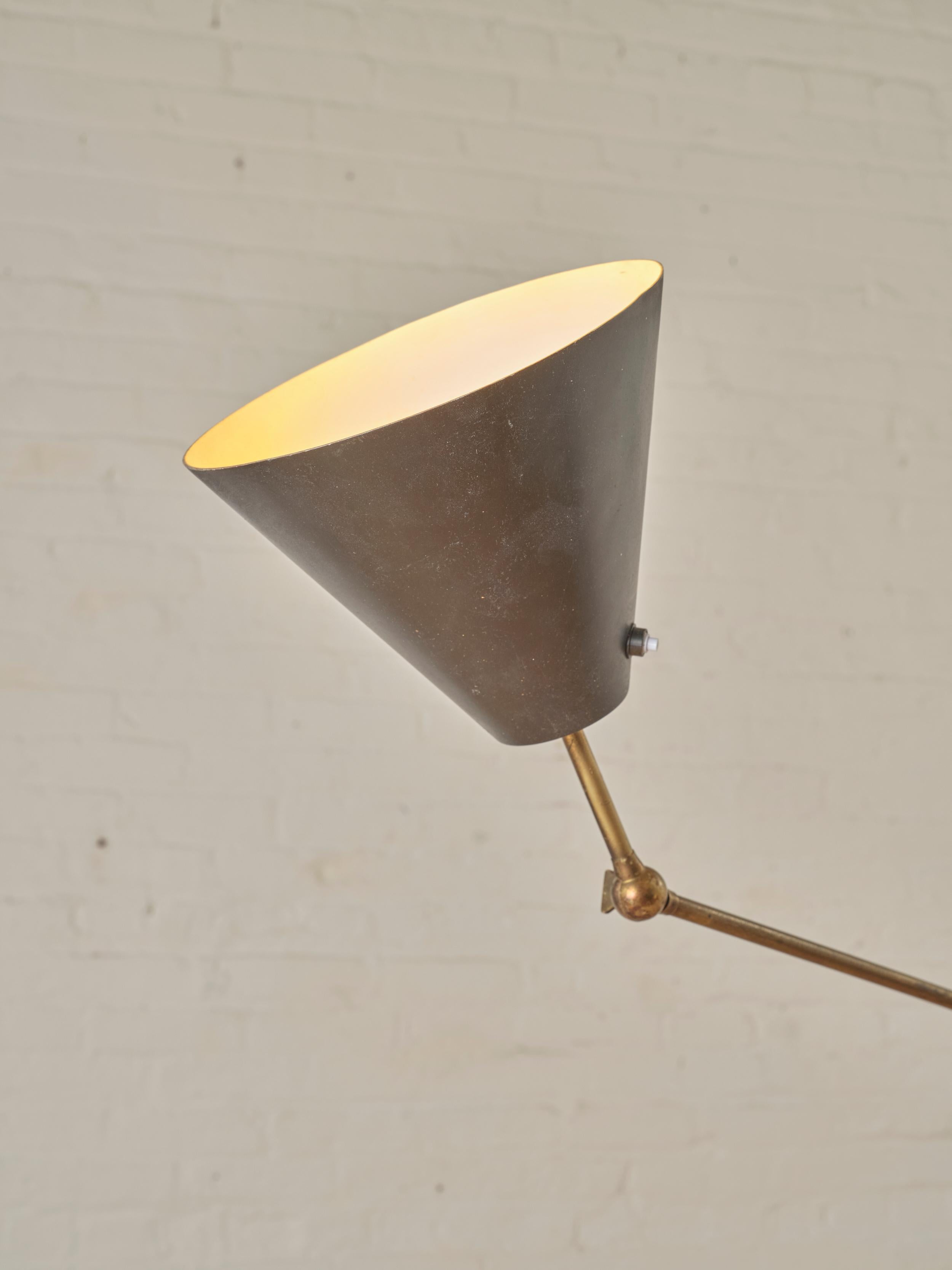 20th Century Triennale Floor Lamp by Angelo Lelli for Arredoluce For Sale